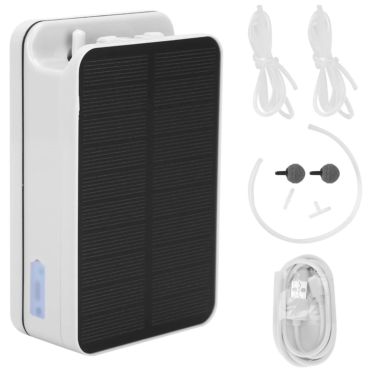 Pompe Air D'oxygenateur D'etang D'energie Solaire 2200mAh Pompe Air de Protection de Surcharge de Batterie de Grande Capacite