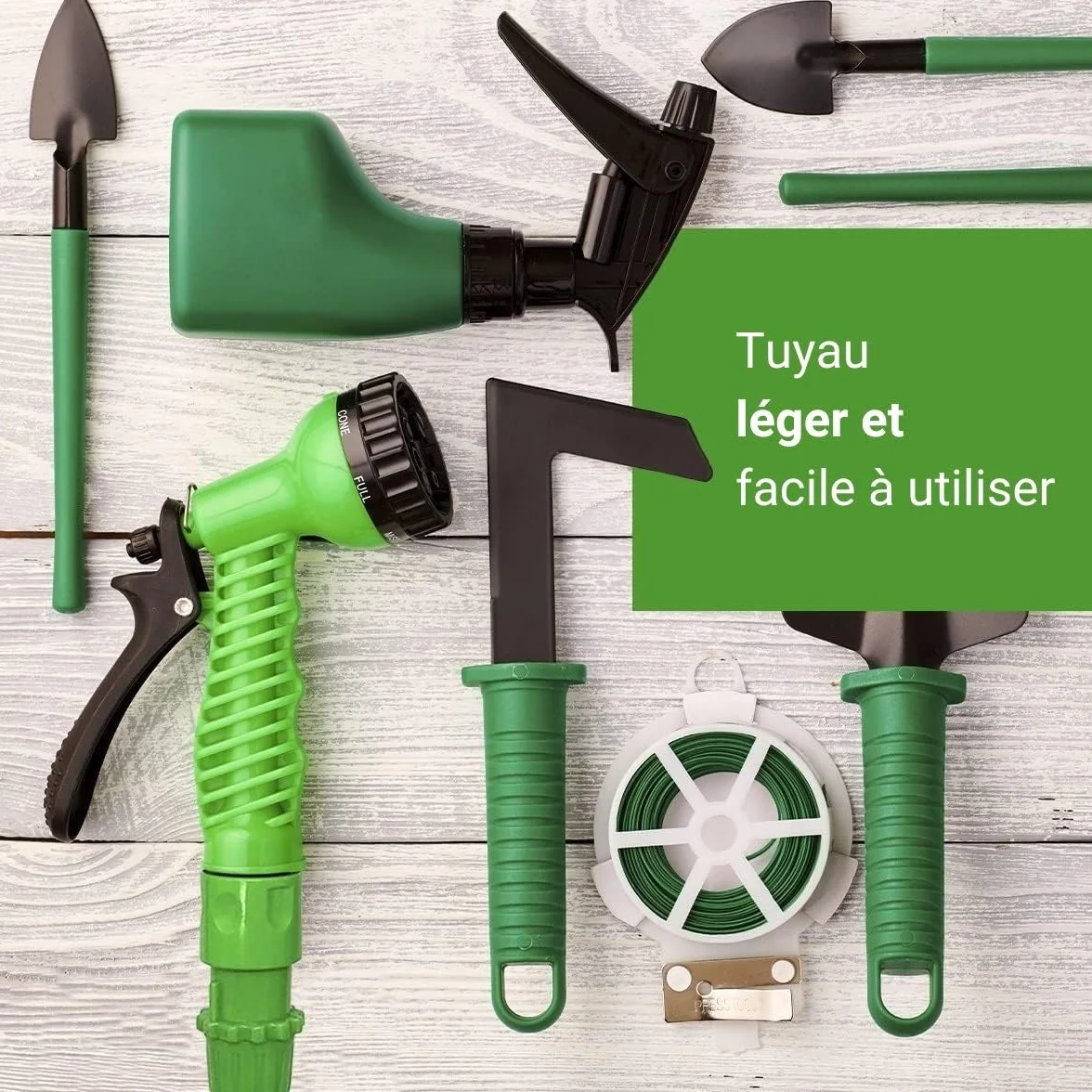 Tuyau Extensible à Pression d'Eau Xpansy C2607A 7,5 mètres Vert