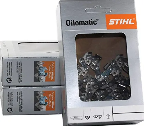 3 chaînes de tronçonneuse Stihl Picco Micro PMM 3/8P-1,1-50 pour Stihl 023L, 35 cm 3610 000 0050 (largeur de rainure 1,1)