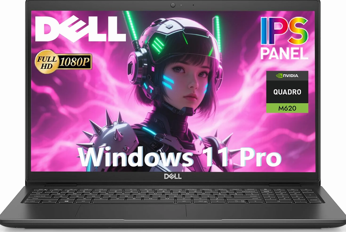 Dell Precision 3520 Ordinateur Portable 15,6" FHD Intel Core i7-6820HQ 8 Go RAM SSD 256 Go Nvidia Quadro M620 Windows 11 Pro Reconditionné