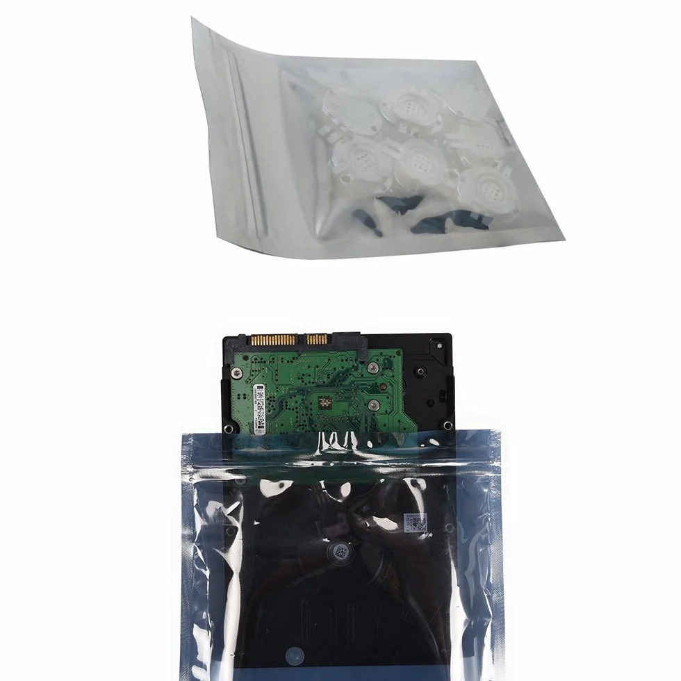 Antistatique Sac Taille Mixte 60 Pack ESD Zip Lock Grip Seal 8x13cm 10x16cm 15x20cm