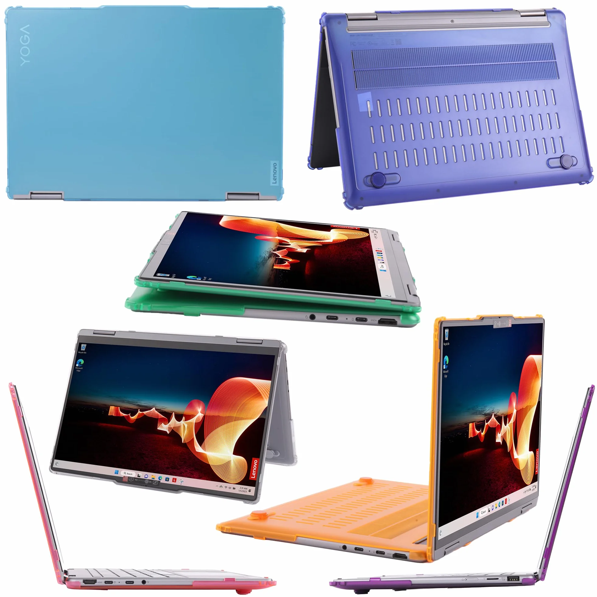 mCover Étui Coque Ordinateur Portable 14 Pouces Compatible Lenovo Yoga 7 14IRL8 14IML9 14AHP9 Série 2023-2025 Transparent