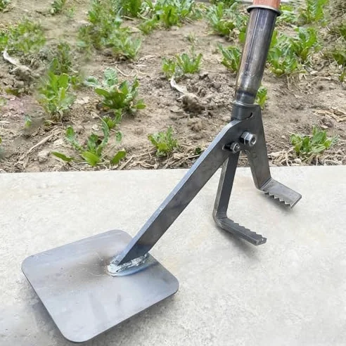 Outil Robuste d'arrachage de Jeunes Arbres, arrache-souches Ergonomique avec Griffe dentelée réglable, Conception à Levier Vertical pour Un désherbage et Une Extraction des Racines faciles.