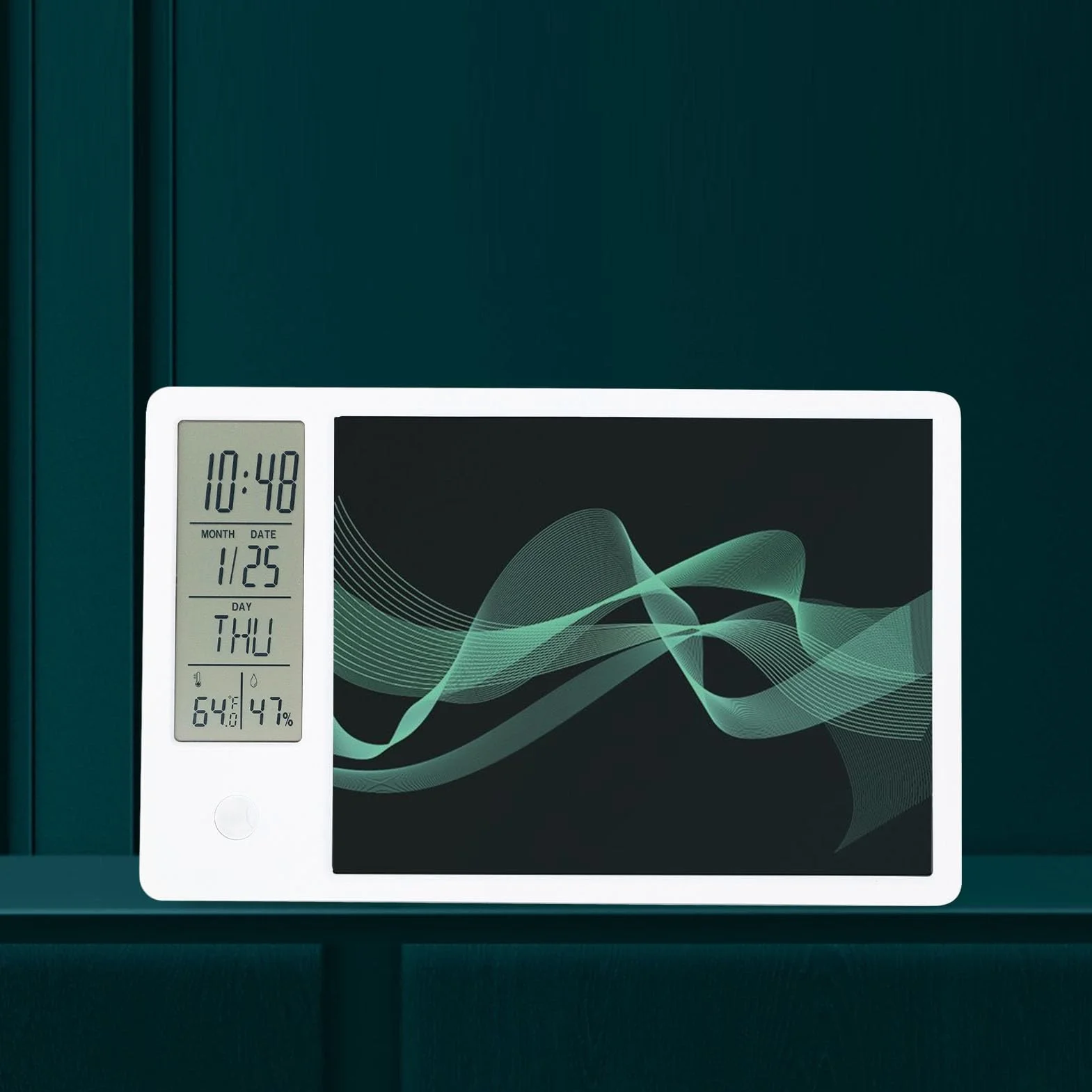 Calendrier de Tablette Numérique avec Affichage de l'Heure, Température et Humidité, Multifonctionnel