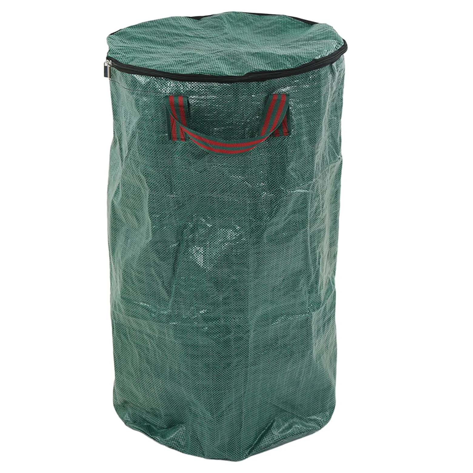 Sacs de déchets de jardin verts réutilisables, 2 pièces, Anti-Corrosion, résistant à la chaleur, sac de collecte de feuilles avec poignée (120L/32Gal 45x76cm /17,7x29,9 pouces)