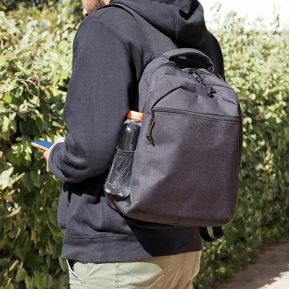 Waytex Sac à dos PC 15" 2 poches zippées Noir