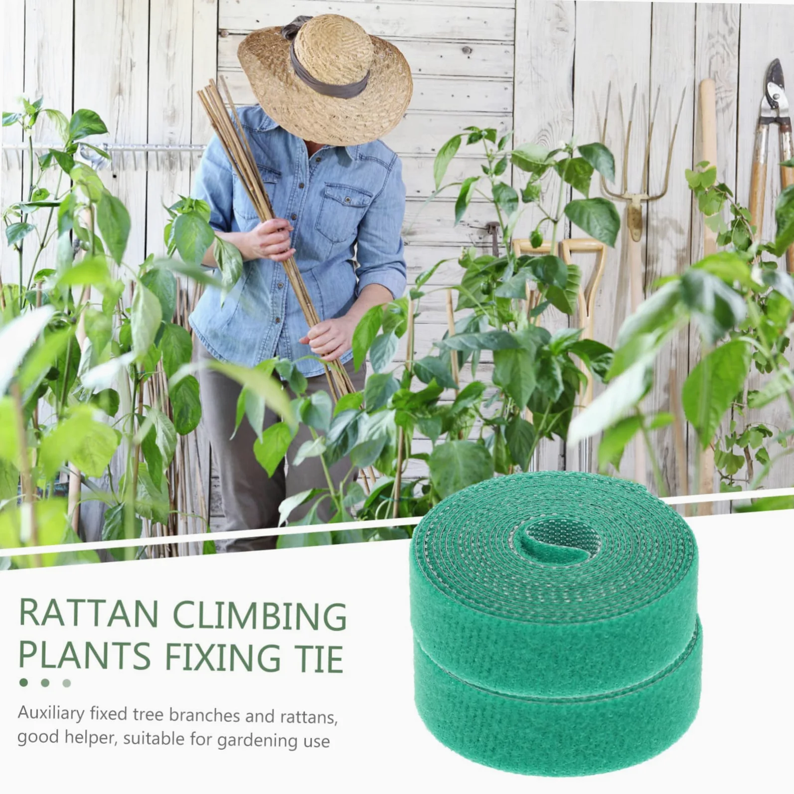 INOOMP 10pièces Ruban De Liaison pour Plantes Réutilisable Ajustable Support De Croissance pour Jardinage Chacun