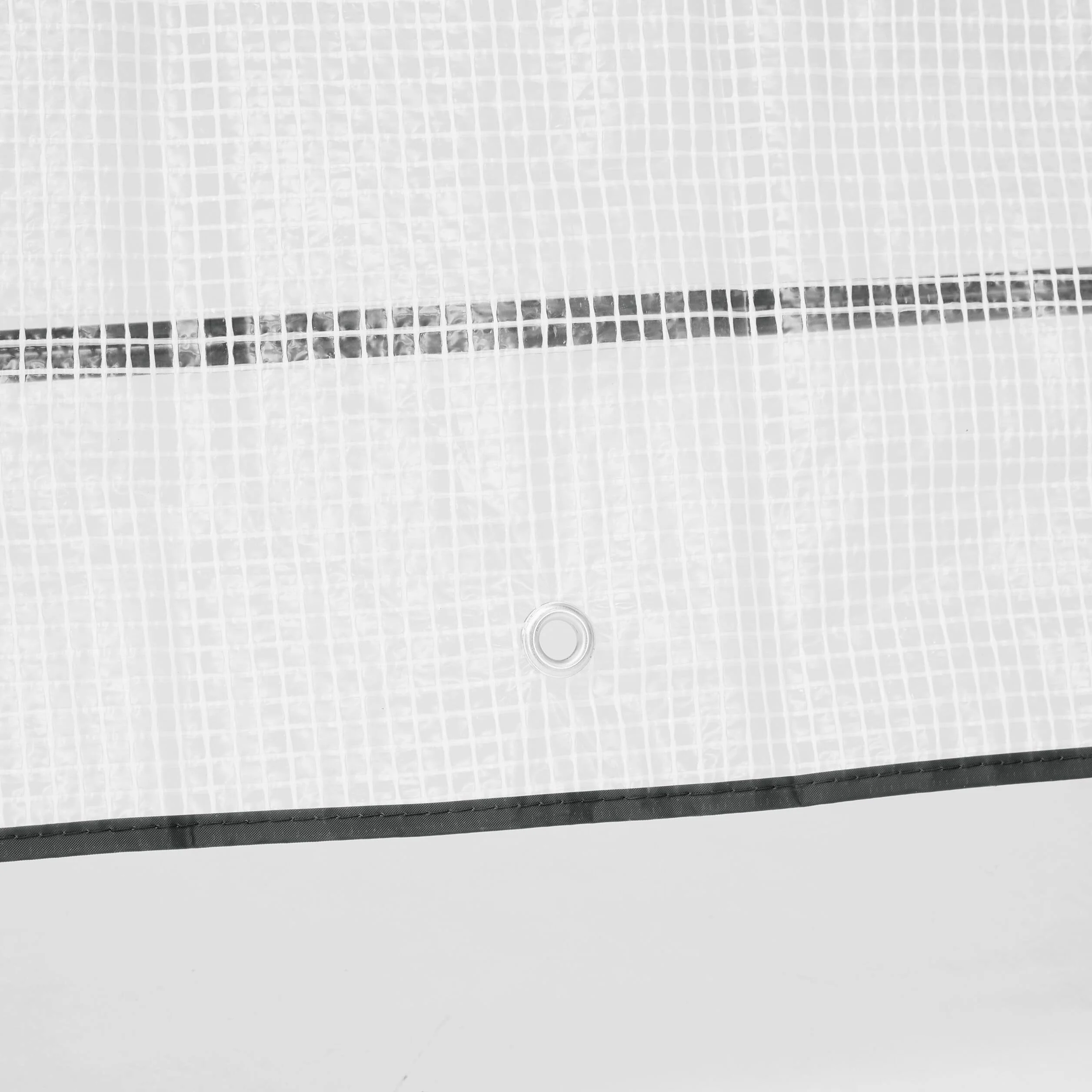 Relaxdays Serre de Balcon avec 4 grilles, HLP: 150x100x80 cm, Plastique PE et Acier, Plantes, Herbes, Transparent/Vert