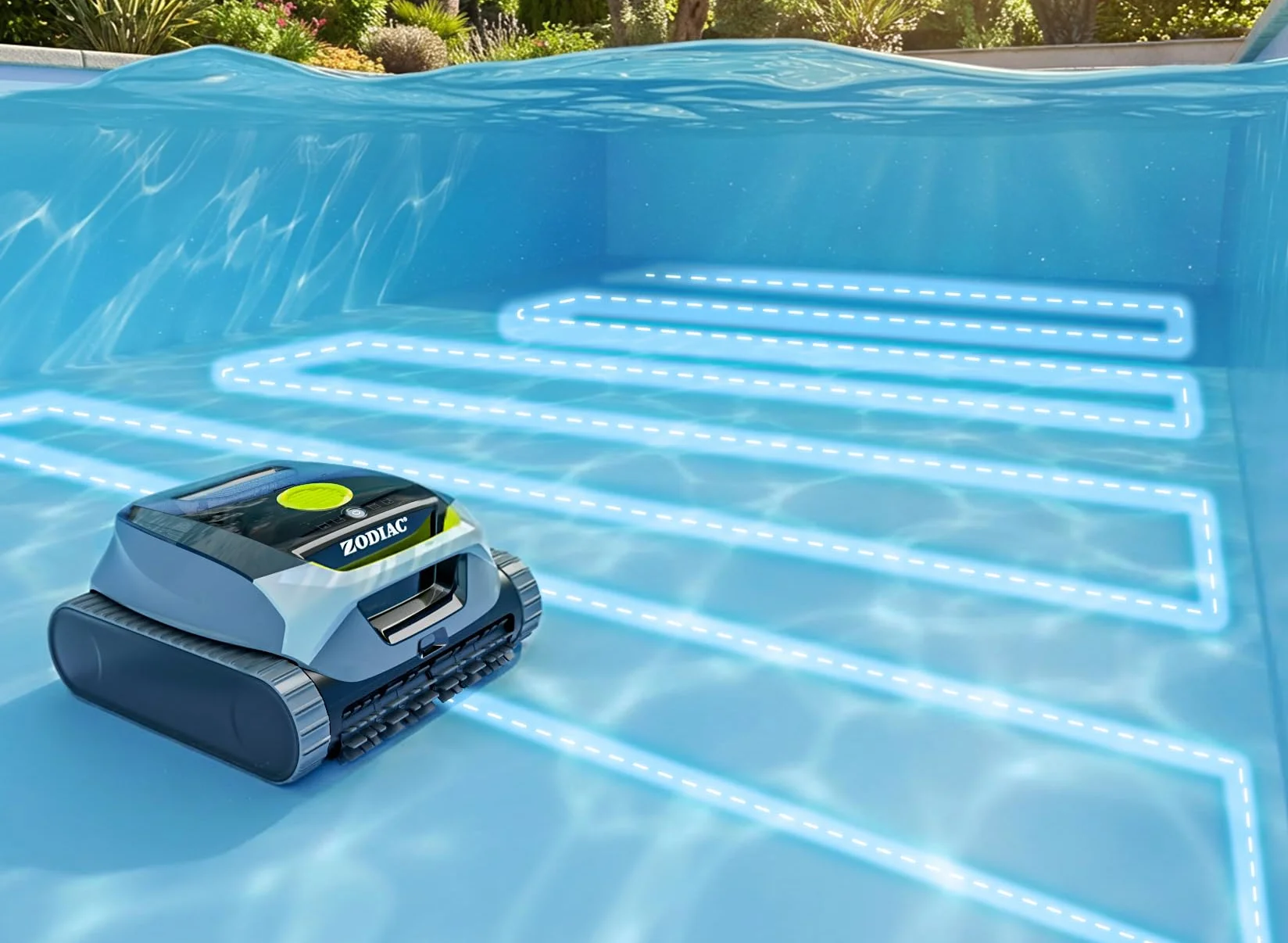Zodiac Freedom Lite Robot de Piscine sans Fil avec Batterie au Lithium, Nettoyage Sol Parois Ligne d'Eau, Double Filtration 3 Heures