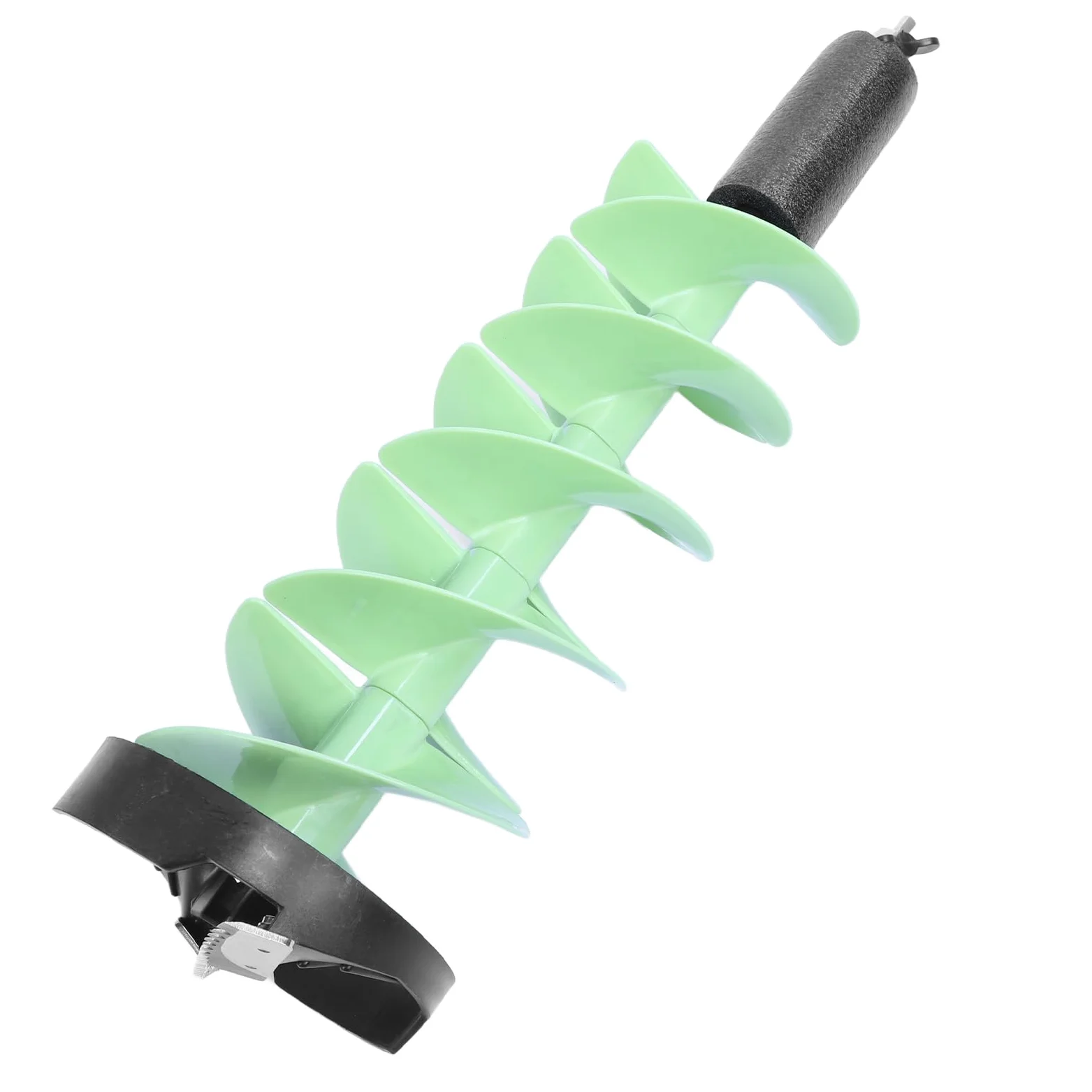 Foret à tarière pour pêche sur glace, 8 po x 28 po, nylon flottant | Tête de coupe en carbure avec adaptateur de foret pour la pêche sur glace épaisse et en eau profonde