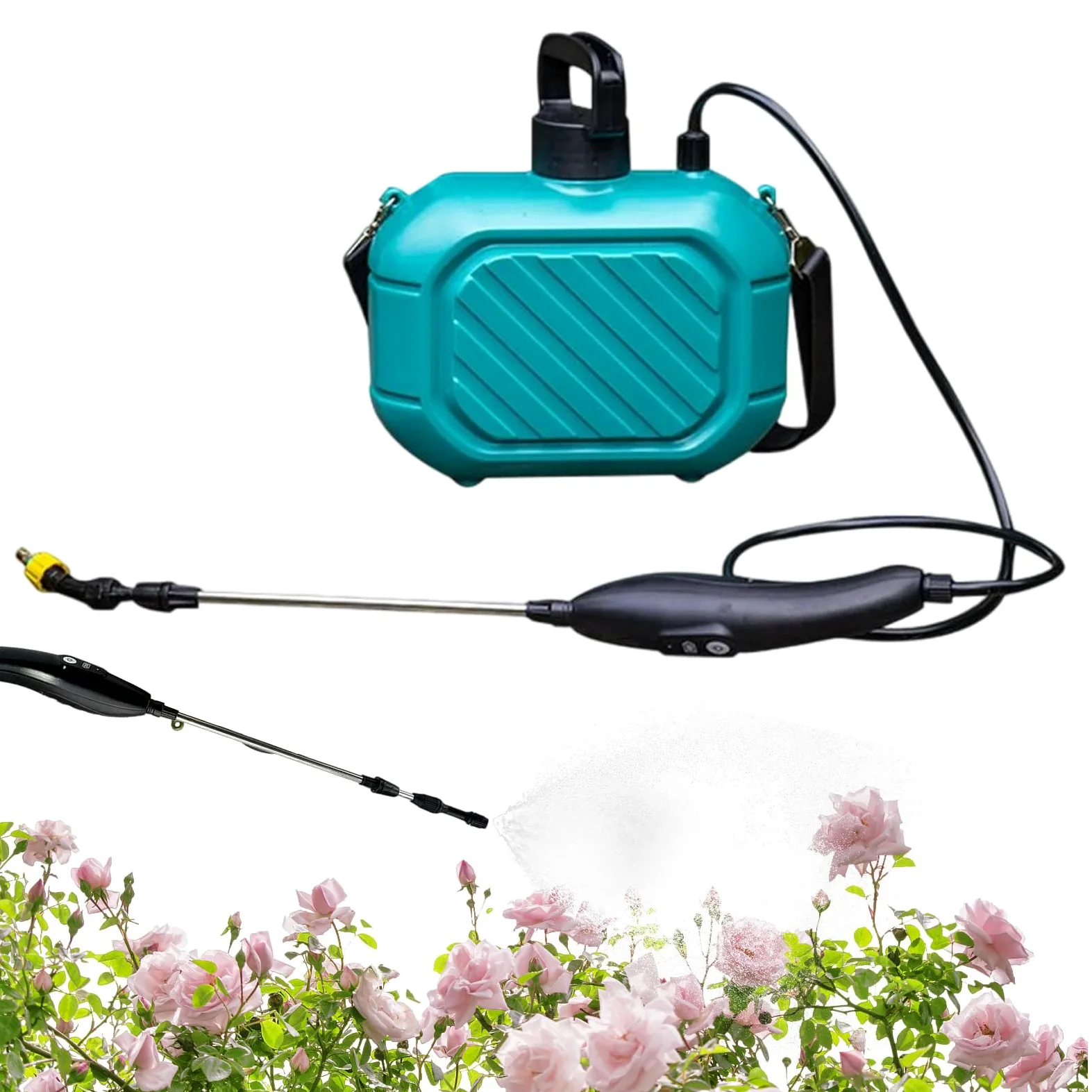 Pulvérisateur Électrique 5 litres 3 Buses À Brouillard | Pulvérisateur De Jardin Bouteille Vaporisateur avec 3 Buses de Brumisation pour Fleurs Arbres Jardin Pelouse Arrosage Cour