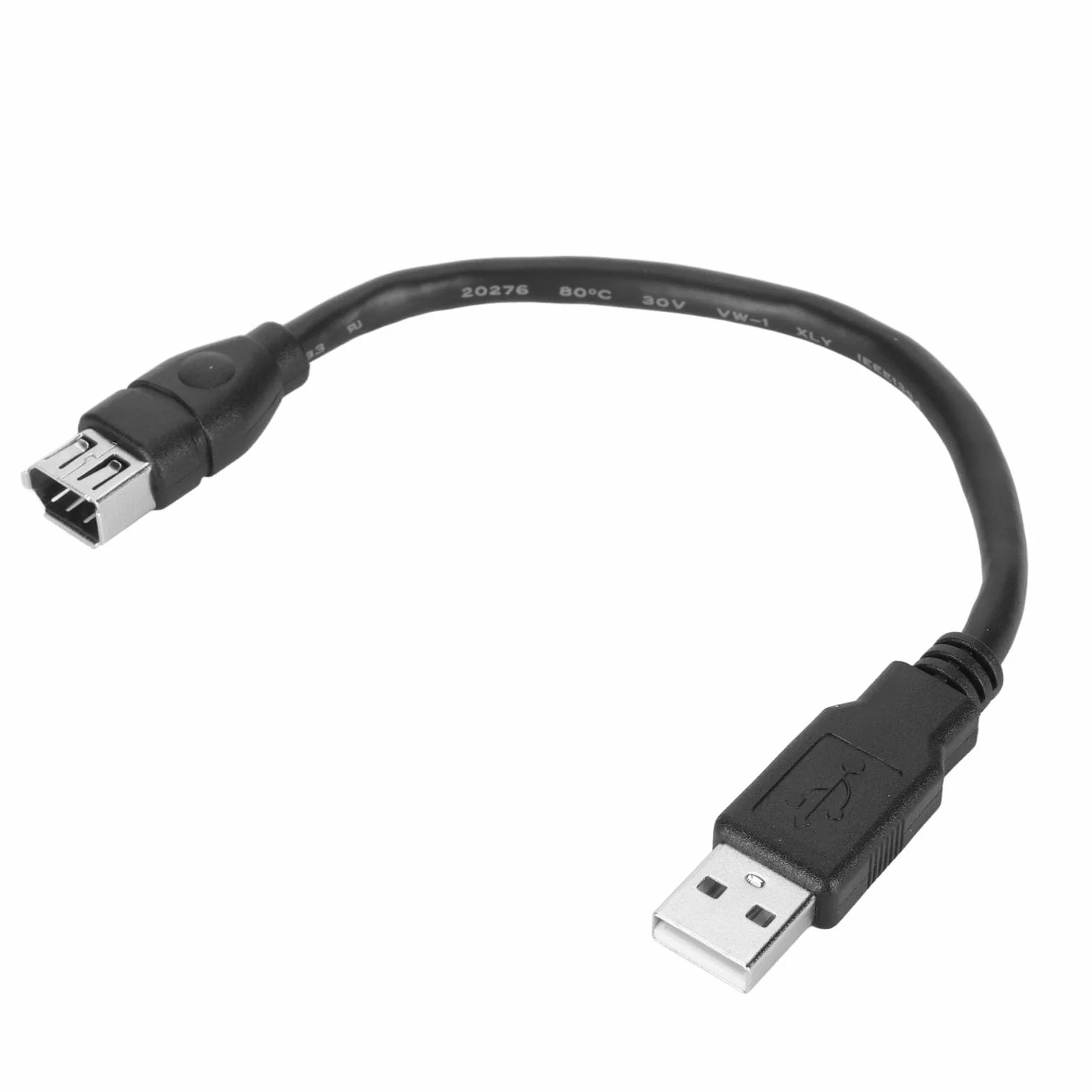 Câble Adaptateur USB Firewire 6 Pin vers USB pour Caméscopes DV Caméras Numériques PVC