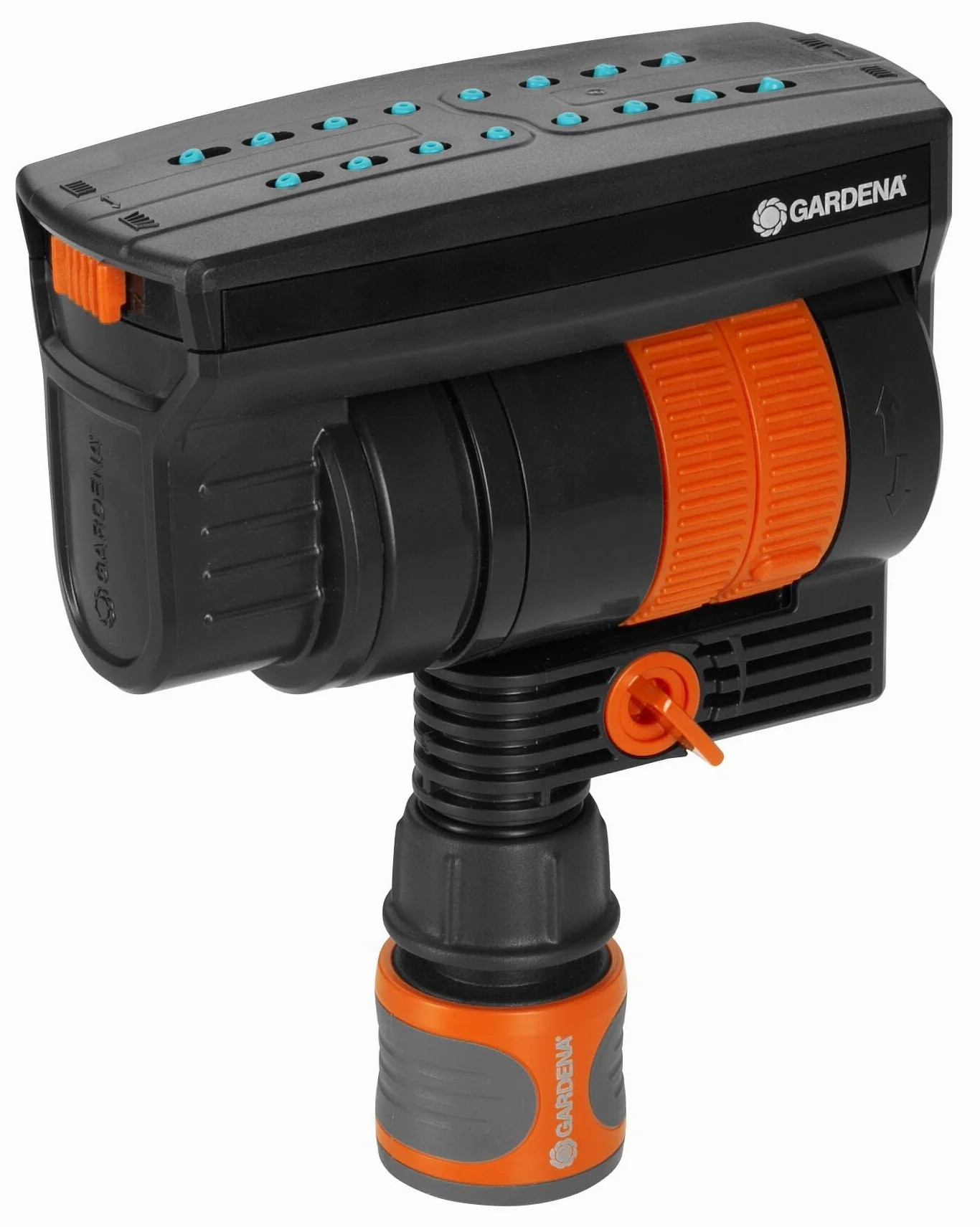Gardena Arrosage enterré Pipeline Arroseur oscillant: pour irriguer des Surfaces Jusqu’à 216 m², portée Jusqu’à 18 m, Largeur d’arrosage Jusqu’à 12 m, Original Gardena pièce système (08251-20)