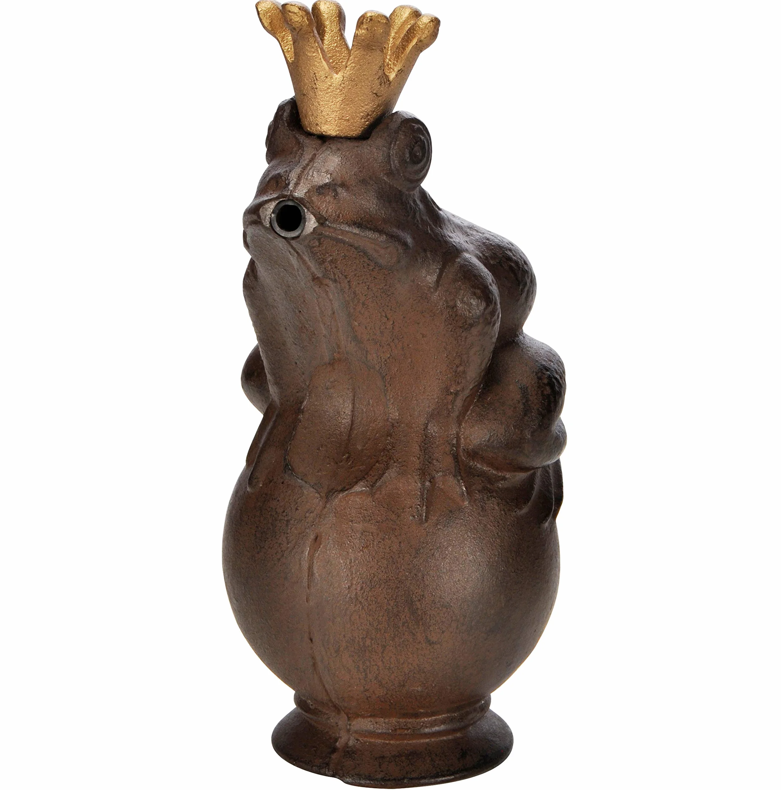 Fontaine à Eau Métal Figurine Sculpture Grenouille Jardin
