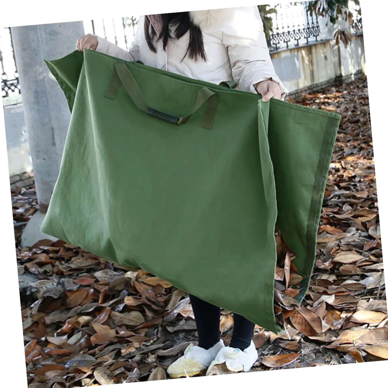 Toyvian Conteneur Pliable Et Portable De Jardin Pour Déchets Végétaux Bac De Rangement Pour Pelouse Et Cour