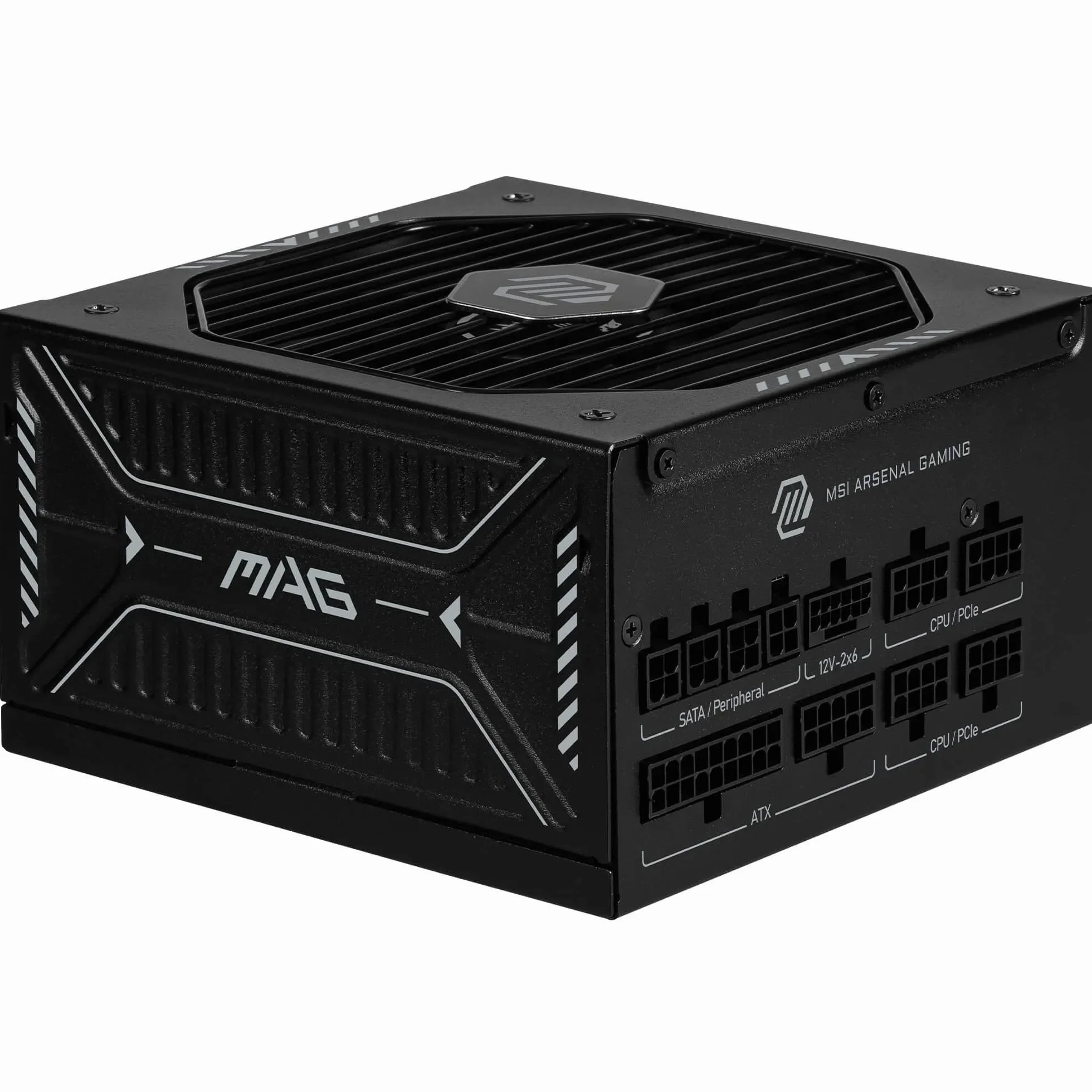 MSI MAG A850GLS PCIE5 Alimentation PC 850W ATX 80 Plus Gold ATX 3.1 Compatible PCIe 5.1 Câbles gaufrés Connecteur natif 12V-2x6 Bicolore
