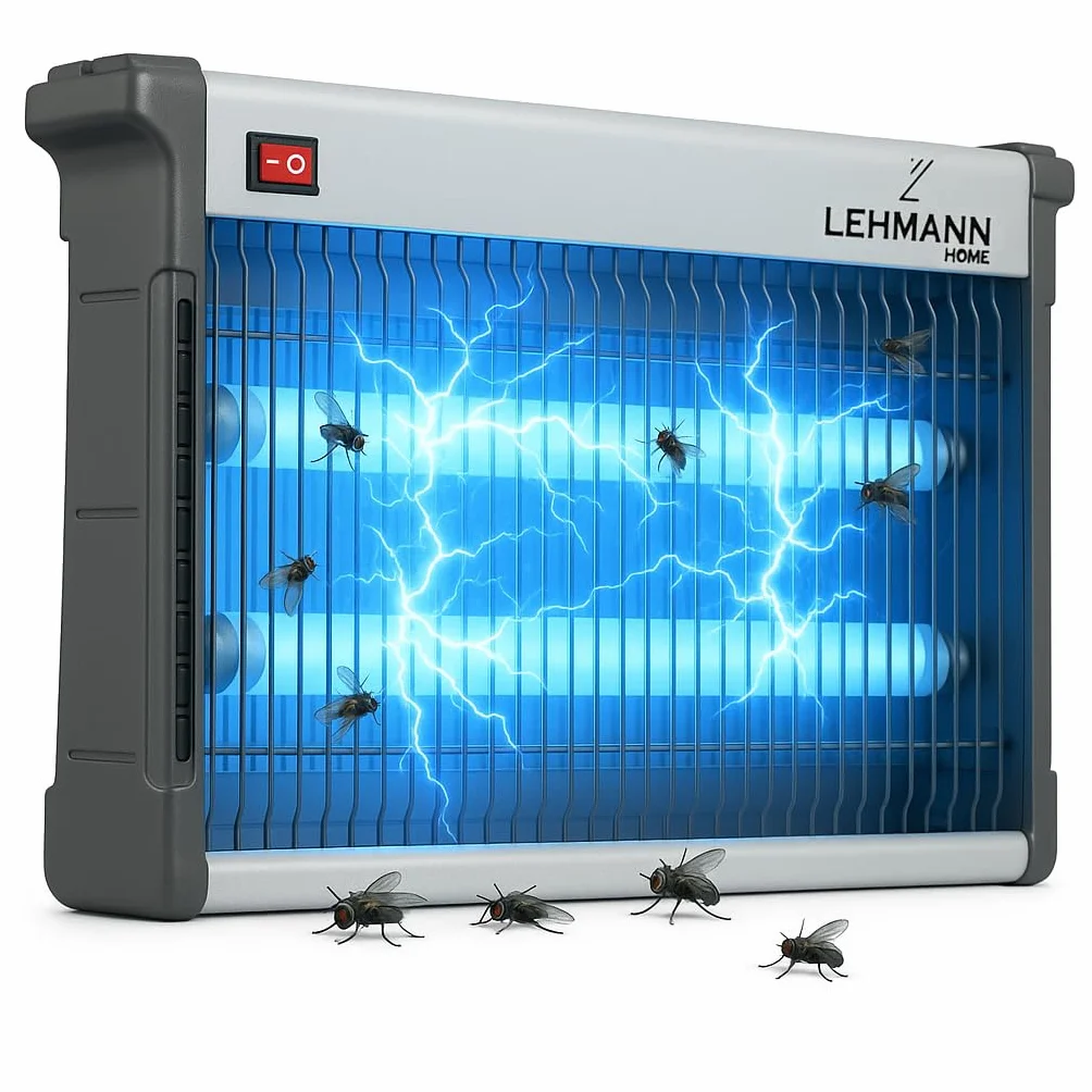 LEHMANN Lampe Anti Moustique Électrique 26 W 150 m² Silencieux Anti Insectes