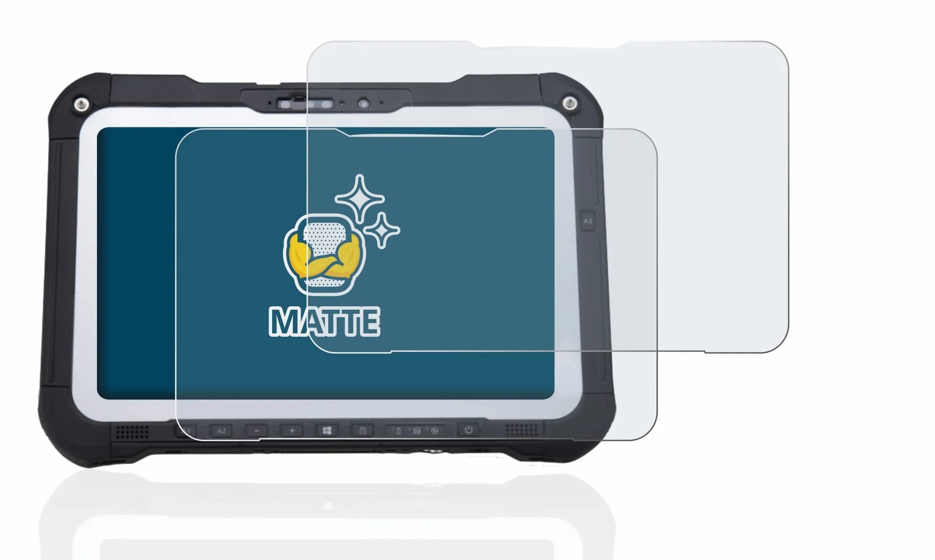 Brotect Protection Ecran Anti-Reflet pour Panasonic Toughbook FZ-G2 / Toughbook G2 (2 Pièces) - Film Mat