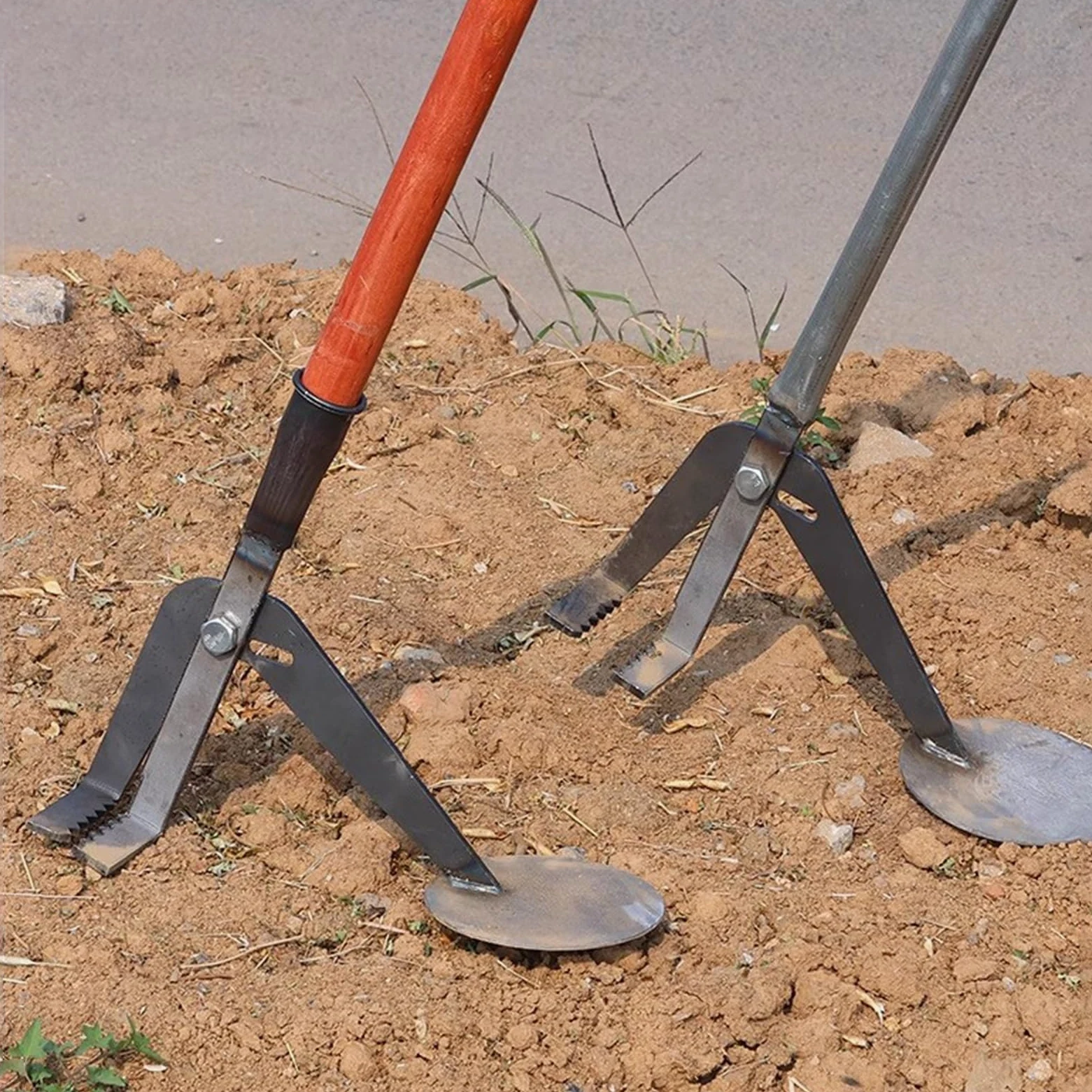 Extracteur de plantes – Outil à fort effet de levier pour déraciner les arbustes envahissants, les vignes et les plantes épineuses avec poignée robuste de 148,1 cm pour racines profondes