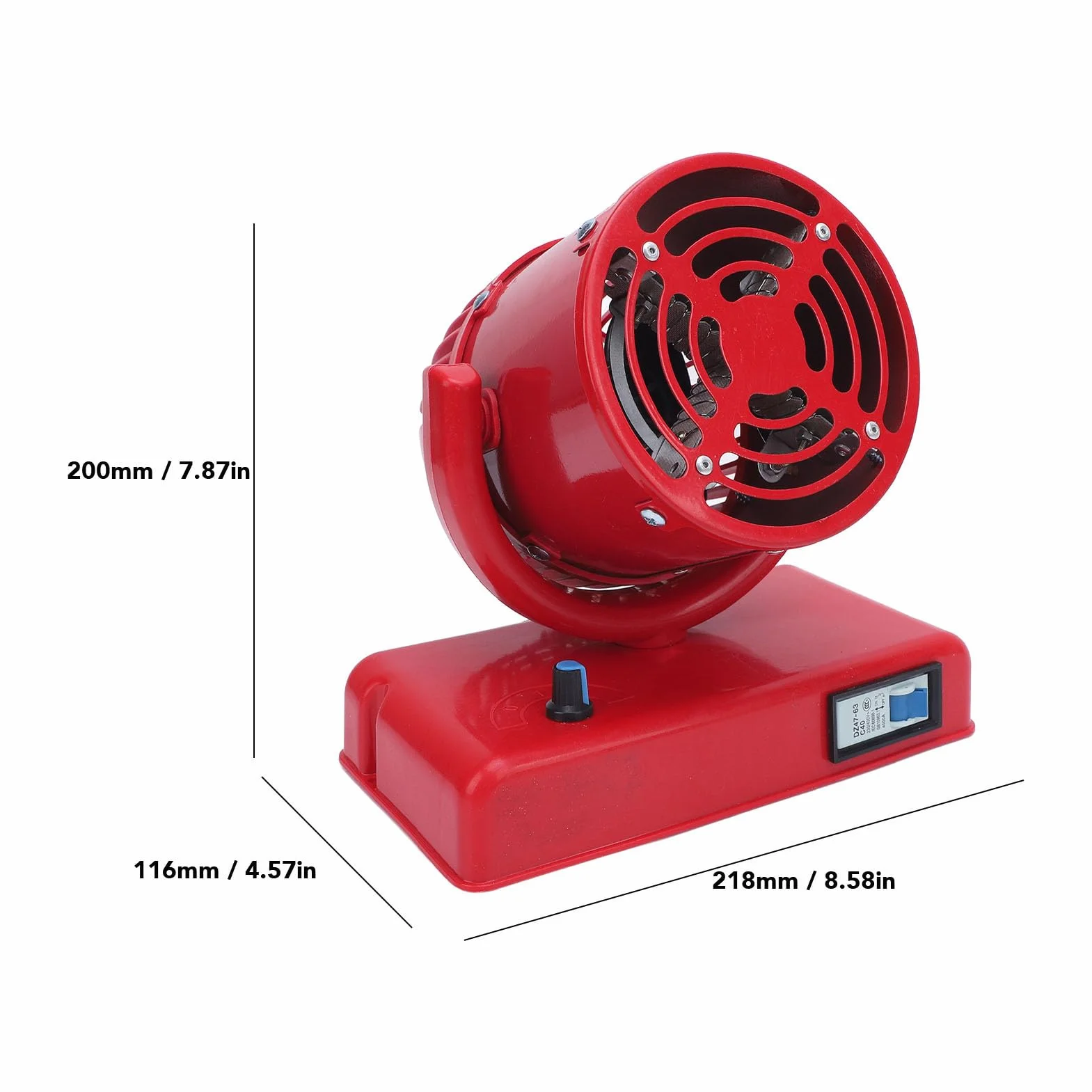 Réchauffeur d'Air Portable 12V 300W 2 en 1 Ventilateur Chauffage Refroidissement Multifonctionnel