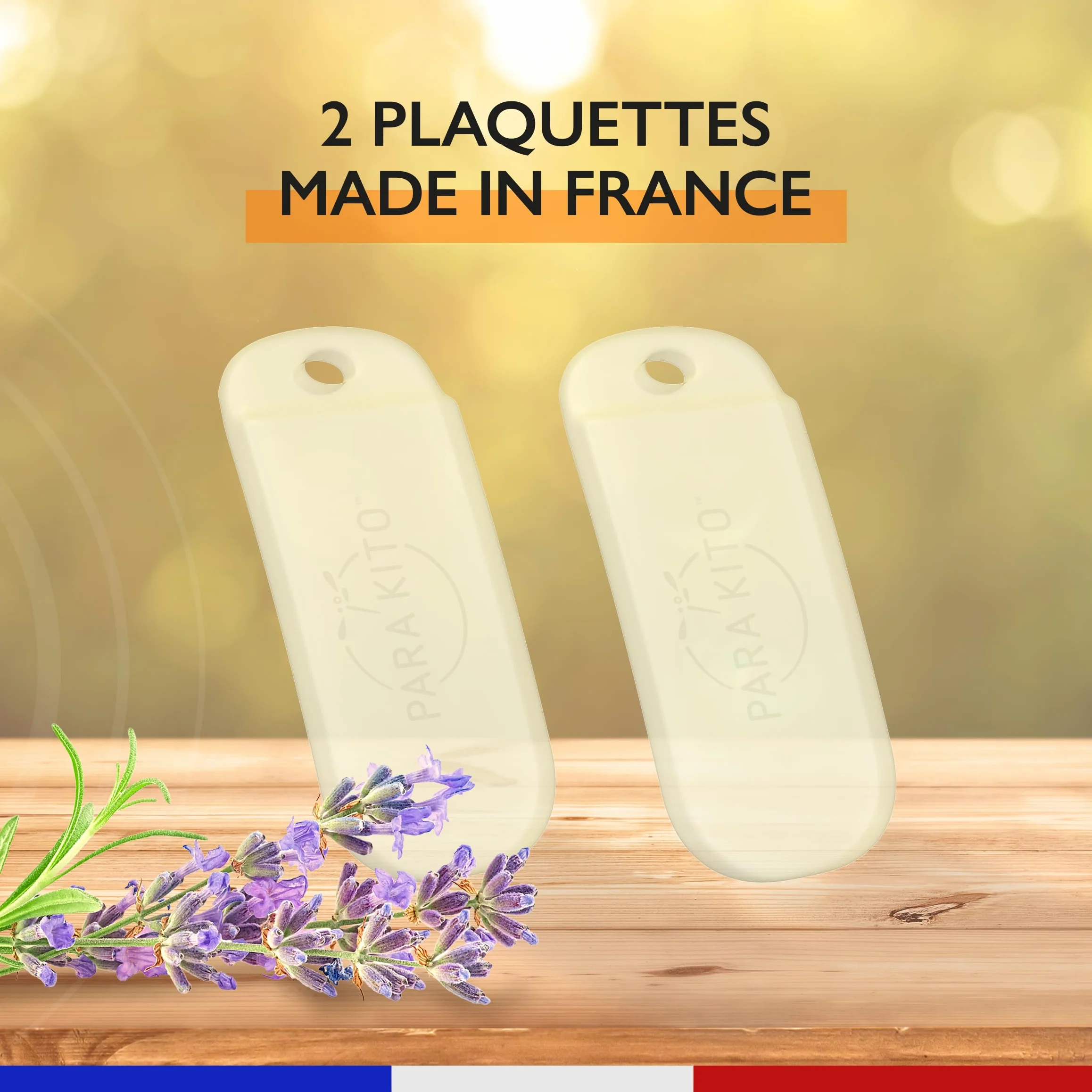 PARAKITO Bracelet Anti-Moustiques Réutilisable 2 Plaquettes Huiles Essentielles 1 Mois Protection Sans DEET Taille Adulte Noir