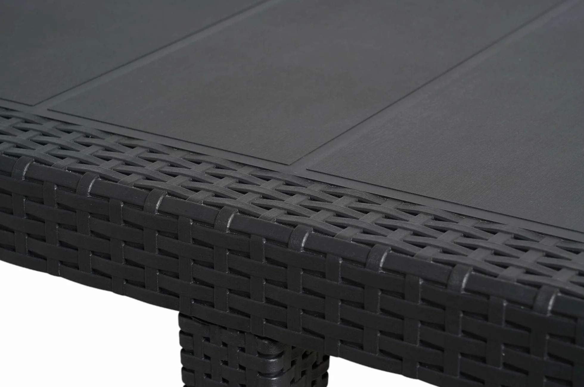 Dmora Table d'extérieur rectangulaire extensible 150-220 cm anthracite Made in Italy