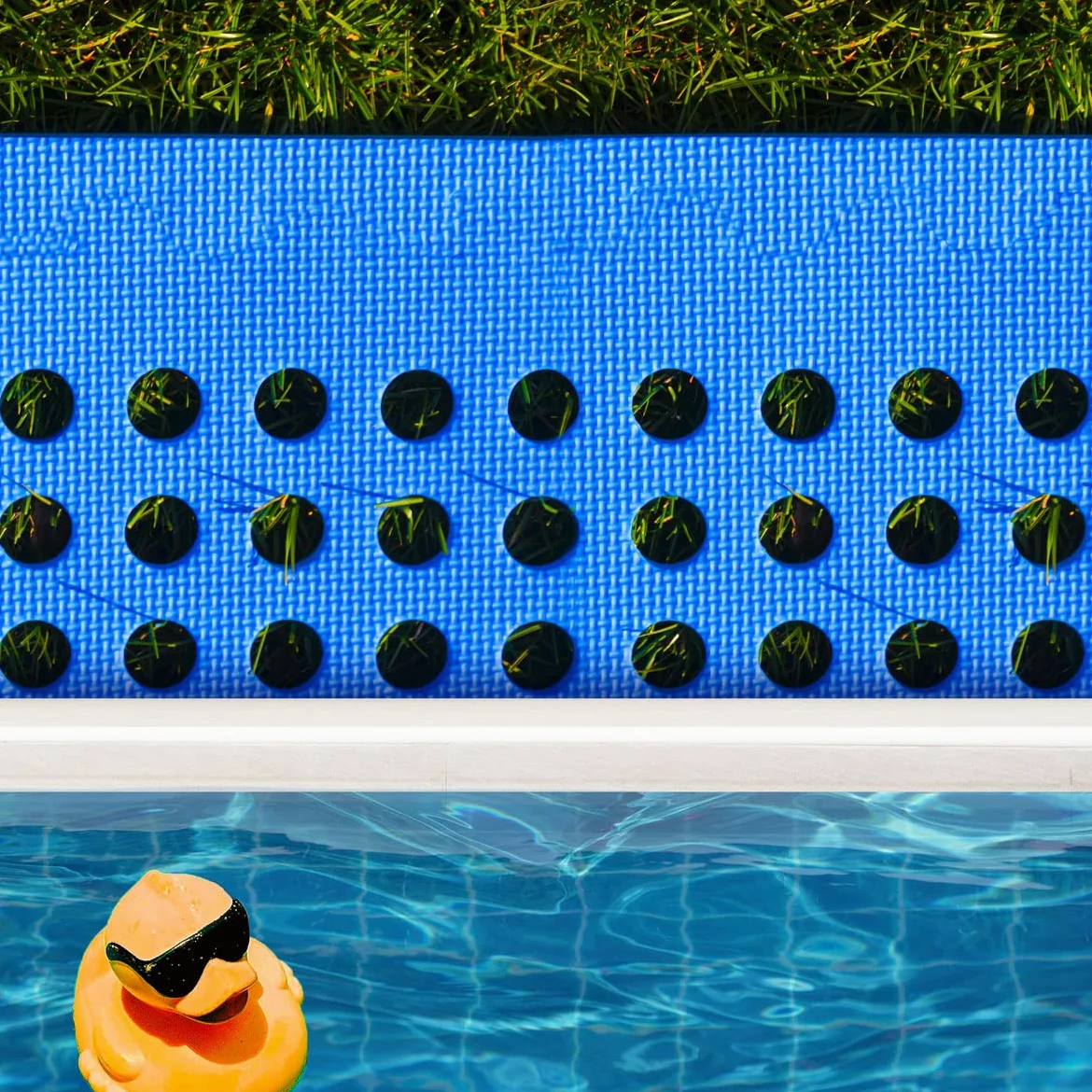 EYEPOWER Tapis de Piscine 2,8 m² - 8 Tapis de Sol EVA 62x62 - Jeu de Dalles de Protection Extérieure