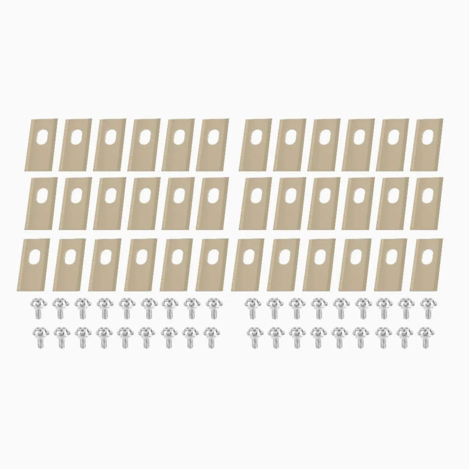 Lame De Tondeuse À Gazon 36 Pièces Lame De Coupe De Tondeuse À Gazon En Acier Inoxydable Avec Kit De Vis Lames De Tondeuse À Gazon De Remplacement Compatibles Avec Le Robot Dreame(36PCS Gold)