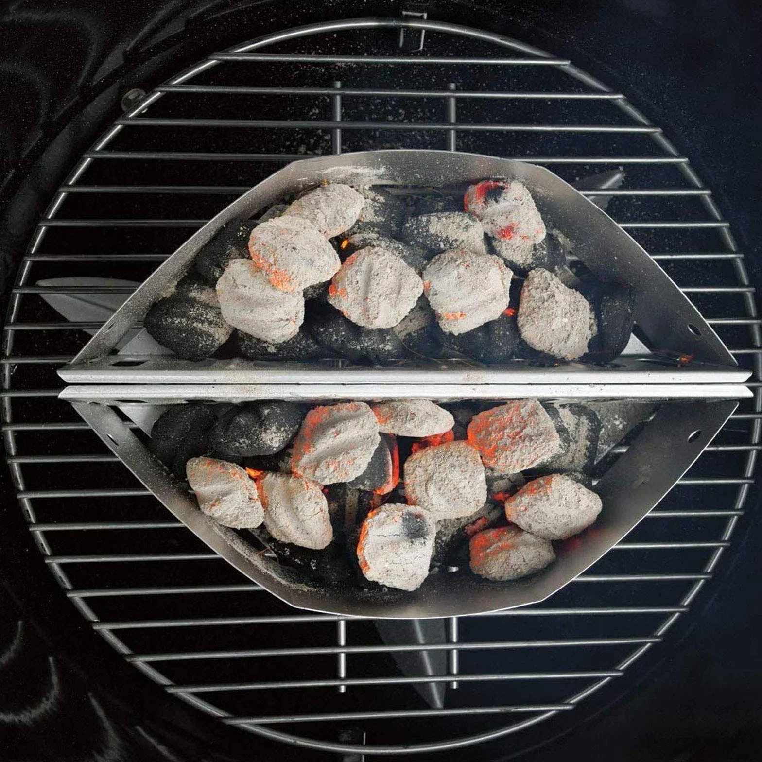 WELL GRILL Paniers à Charbon Cheminée Barbecue pour Weber 57 & 67cm Charbon Briquettes