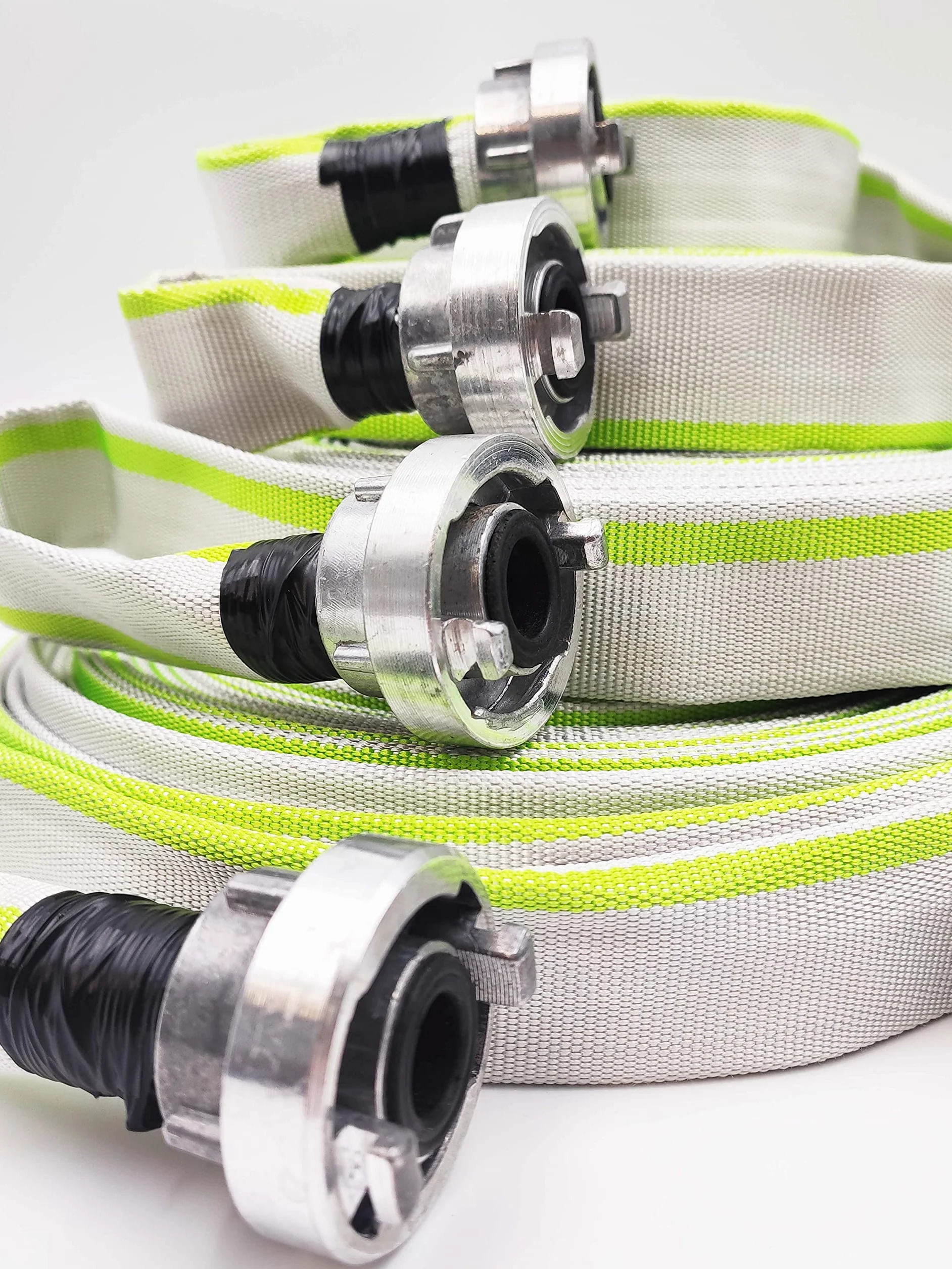 25 mm Ø - 1 pouce | D-25-30 mètres tuyau industriel, de pompiers, de construction, plat-, Tuyau avec raccord Storz