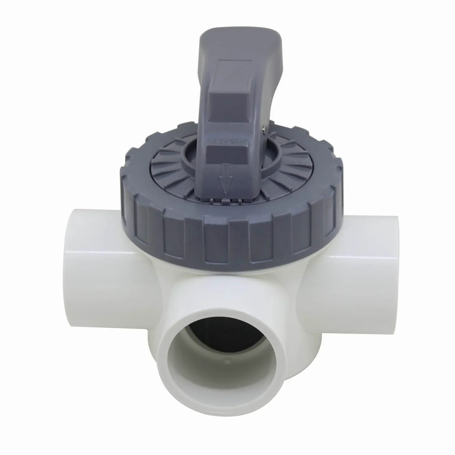 Vanne 3 voies pvc 50mm 63mm vanne arrêt piscine bille à coller vanne boisseau spherique robinet sphere tuyau agricole jardin