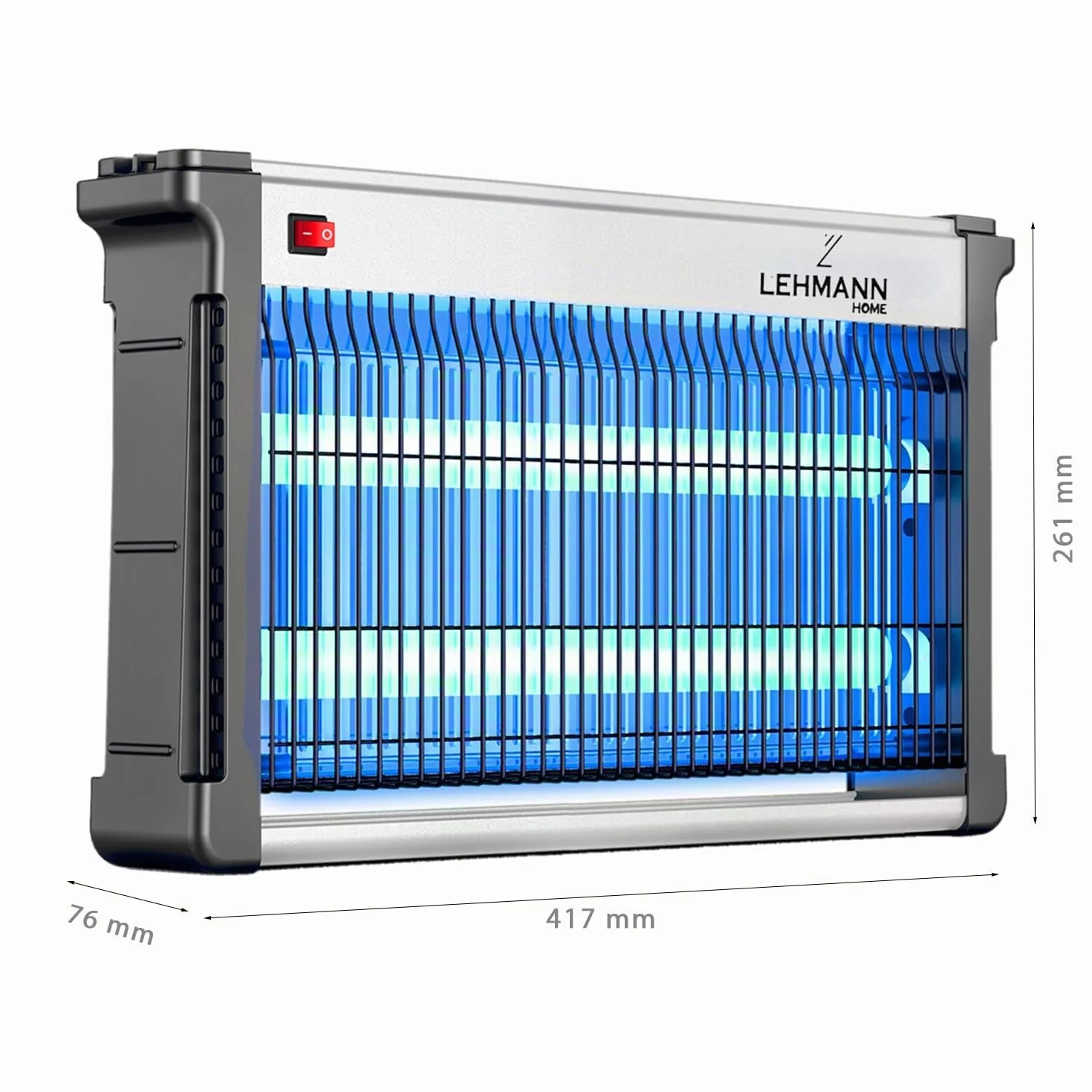 LEHMANN Lampe Anti Moustique Électrique 26 W 150 m² Silencieux Anti Insectes