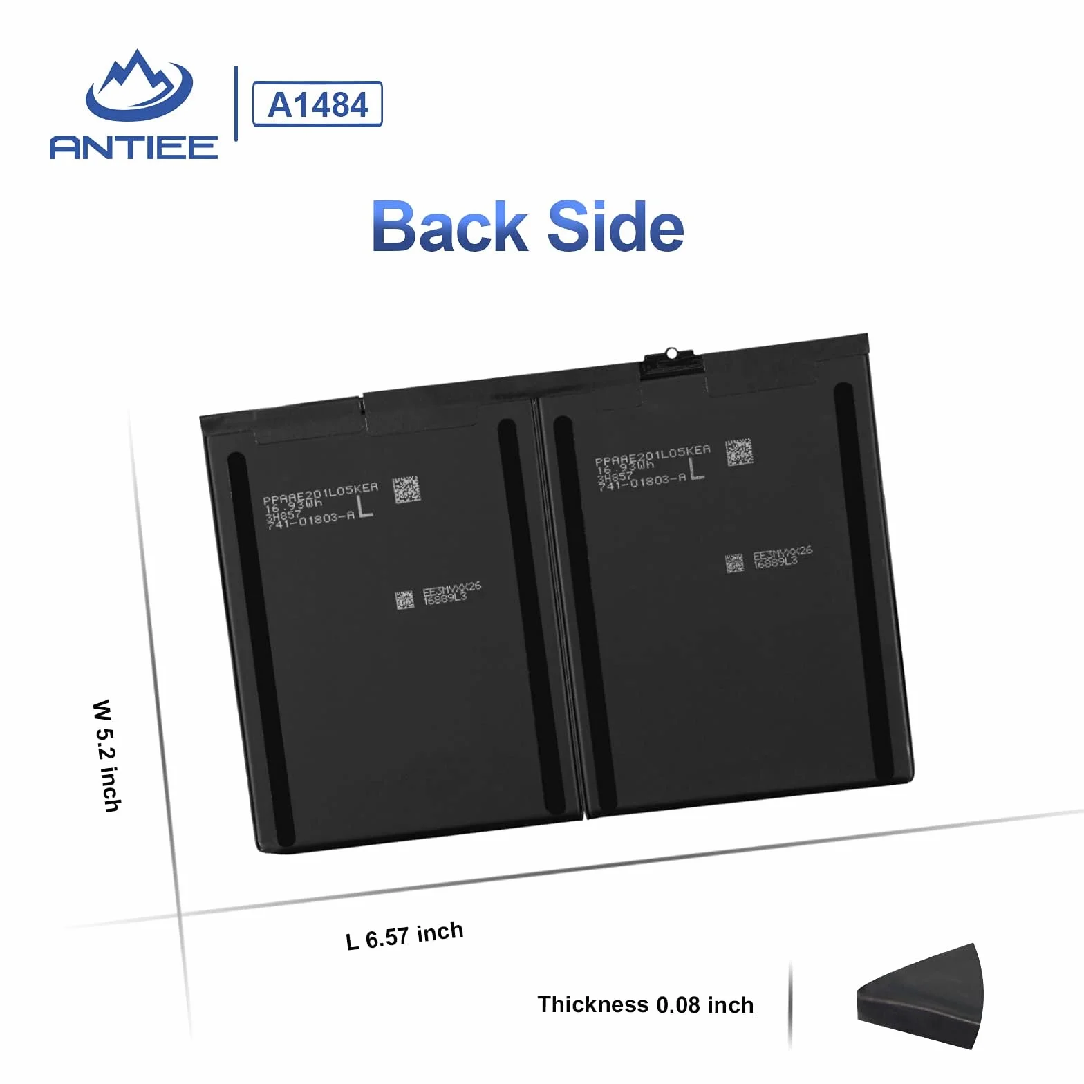 ANTIEE 8827mAh 32.9Wh A1484 Replacement Tablet Battery Compatible with iPad 2017 2018 Air
