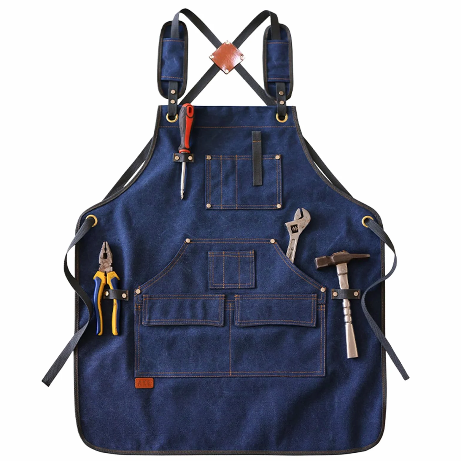 Tabliers, Tablier de chef for hommes et femmes, tabliers en toile avec poches, tablier travail for la cuisine le jardinage