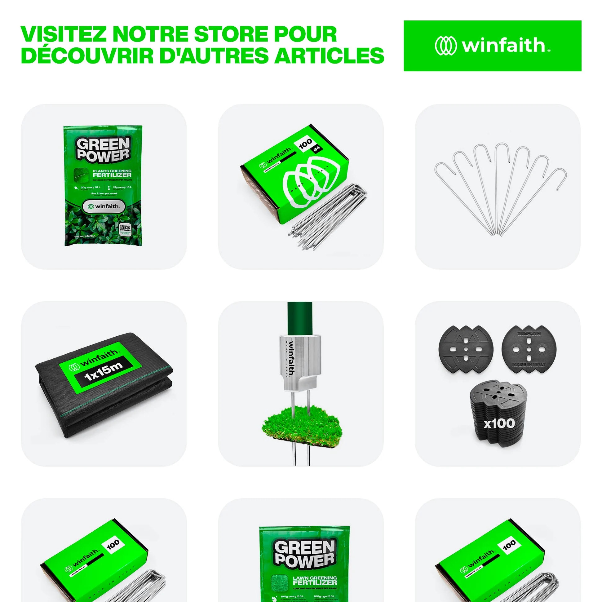 Toile de Paillage 100 g/ m² Piquets en Acier H150 x L30 x D3 Rondelles en Plastique - Anti Mauvaises Herbes pour Potager Jardin – Toile Noire en Polypropylène Protection contre le UV - 2m x 10m