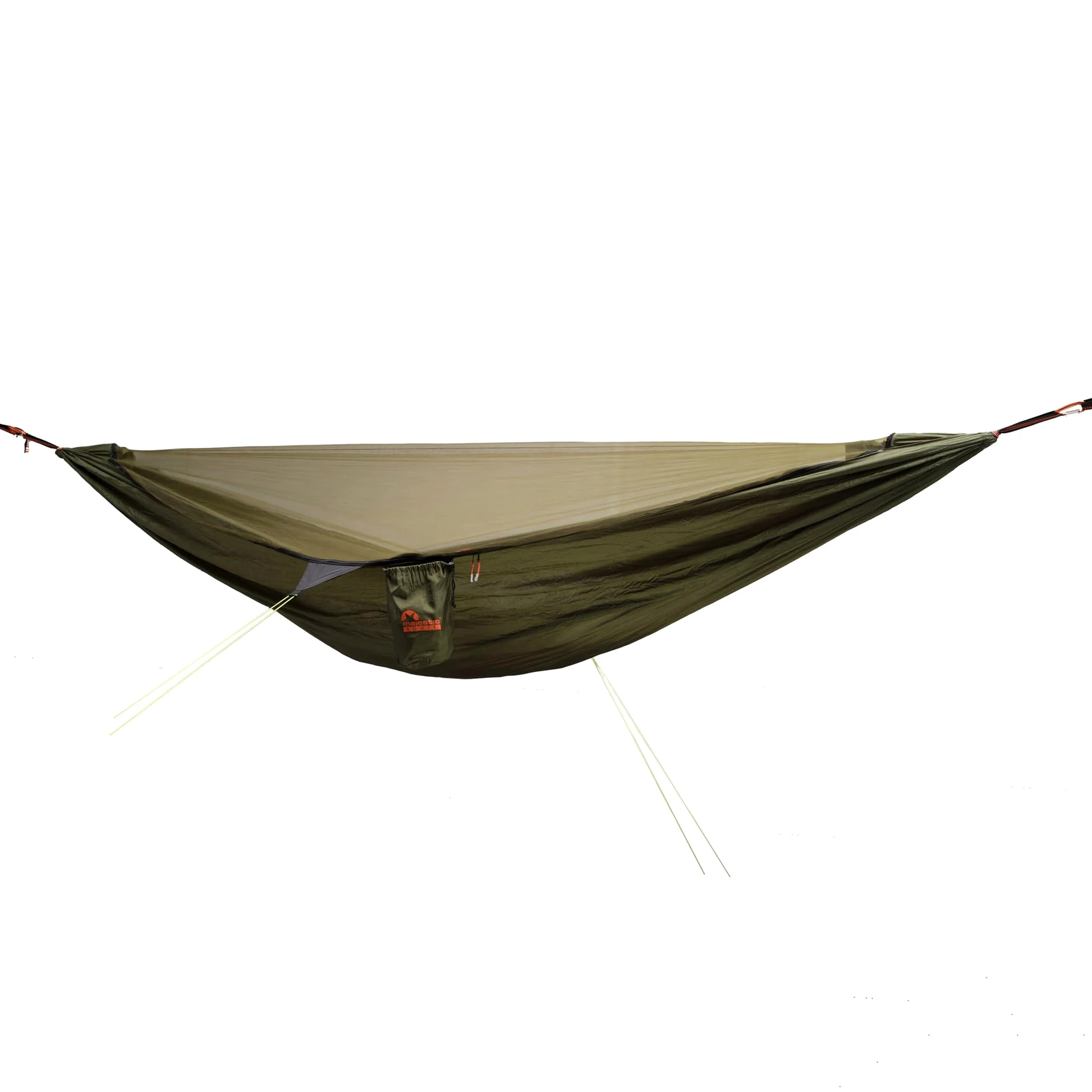 Hedera Hamac avec moustiquaire léger portable pour les excursions en montagne dans la forêt Montage facile Camping Plage Hamac extérieur 330 x 150 cm 300 kg Vert
