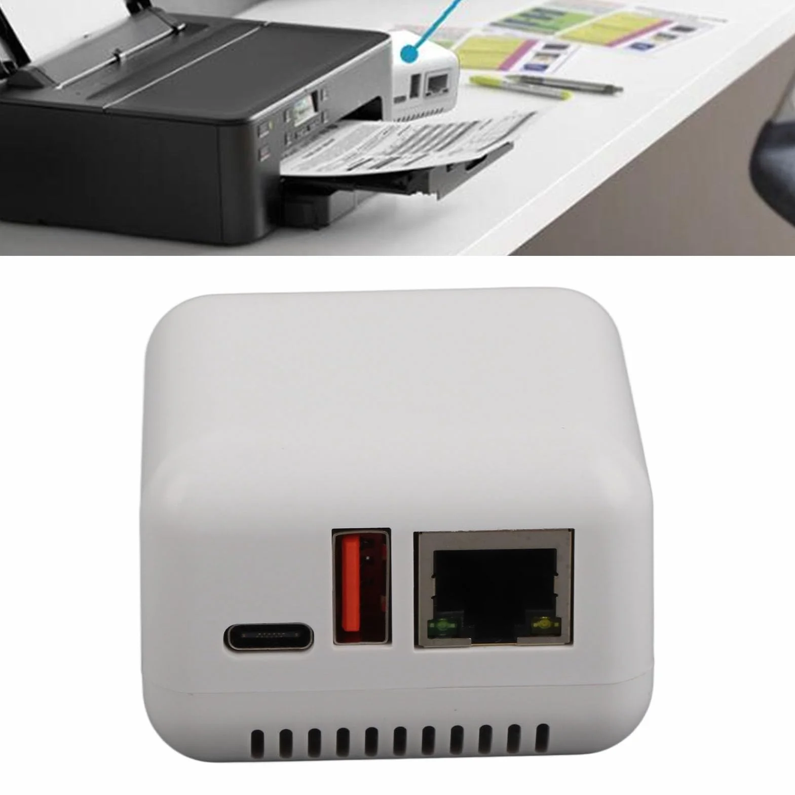 Serveur d'impression LAN sans Fil 100 240 V, USB 2.0, 10/100 Mbps, 5 V