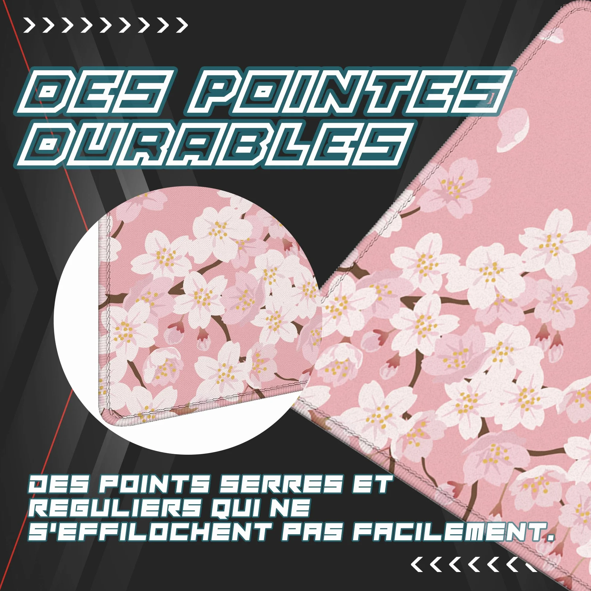 Grand Tapis De Souris XXL Gaming 90x40cm Rose Sakura