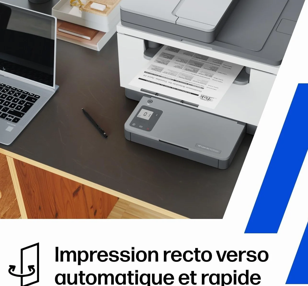 HP LaserJet M235sdw Imprimante Multifonction A4 Recto/Verso Automatique Noir et Blanc 27 ppm Wi-Fi Ethernet USB ADF Écran LCD Grise