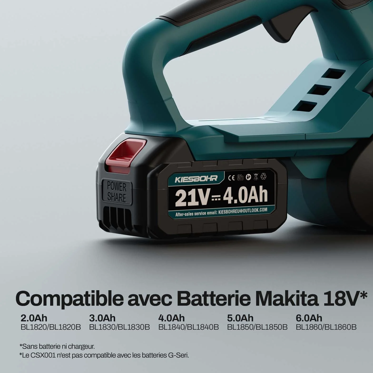 Tronçonneuse Sans Fil 30cm pour Makita 18V(sans batterie) | Moteur sans balais, tension rapide chaîne, jardinage et coupe bois, compatible Makita 18 V(non G-Series)