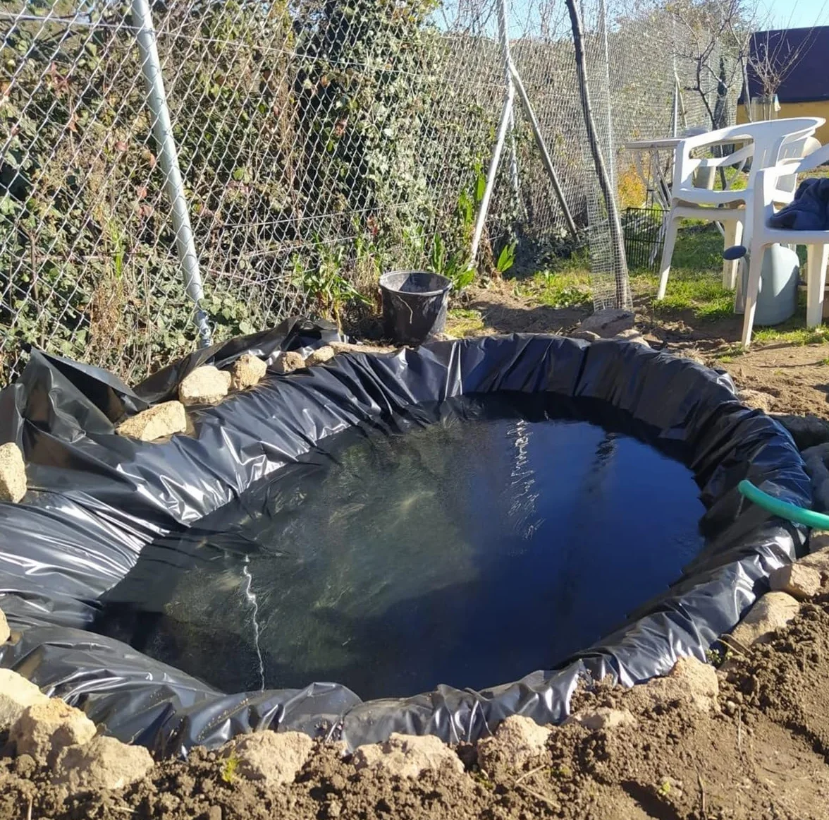 Bache pour Bassin de Jardin 3x2m Robuste Bâche pour Étang, Préformée Doublure de bassin pour Bassin Koi, résistante aux UV et aux intempéries Étang Liner 3x6m 15x5m 11x10m d'épaisseur 0.12mm ( Taille