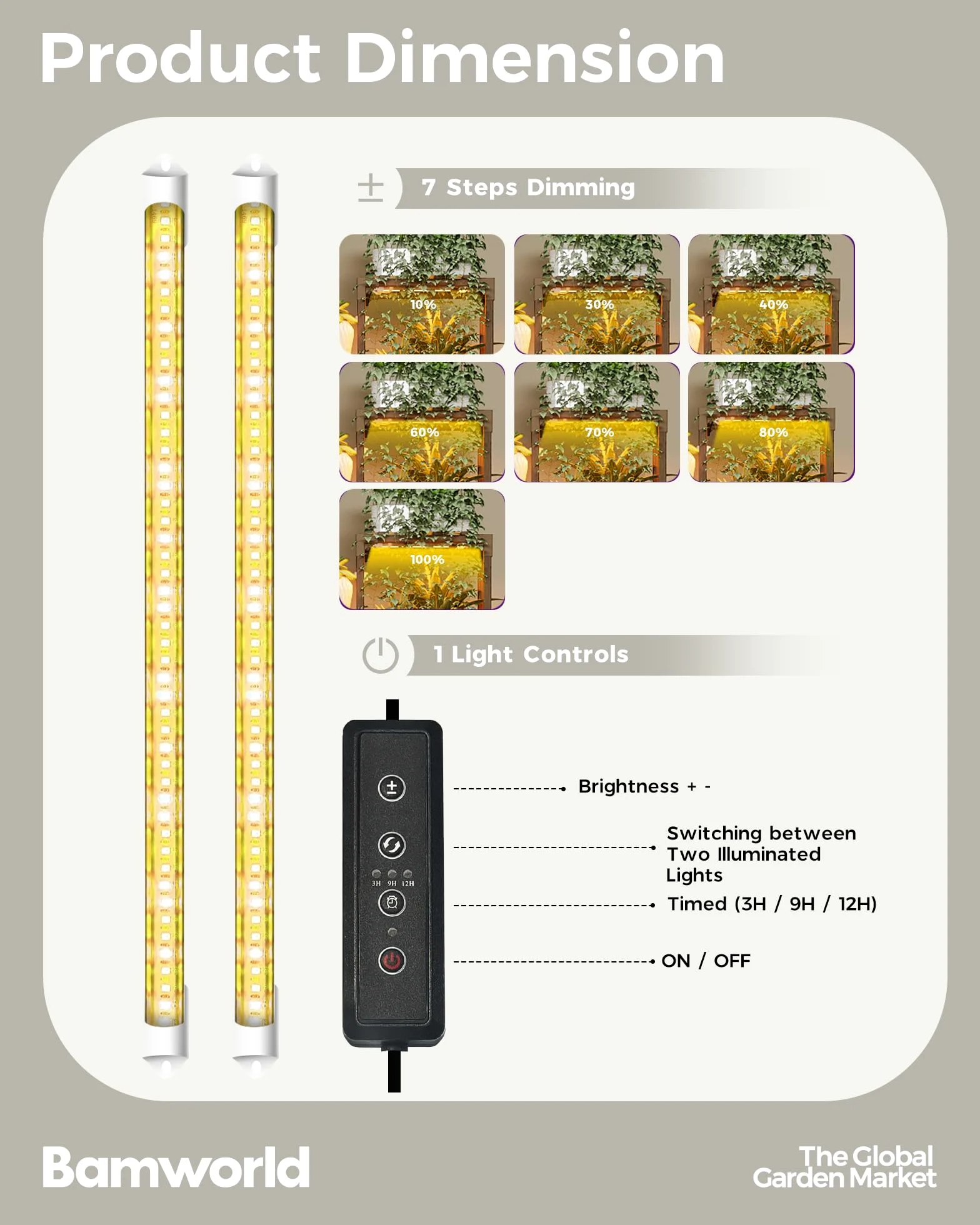 Bamworld Mini serre d'intérieur avec lampes de culture, petite tente de culture, réutilisable, portable, maison chaude avec housse en polyéthylène et fenêtre de ventilation pour le démarrage des