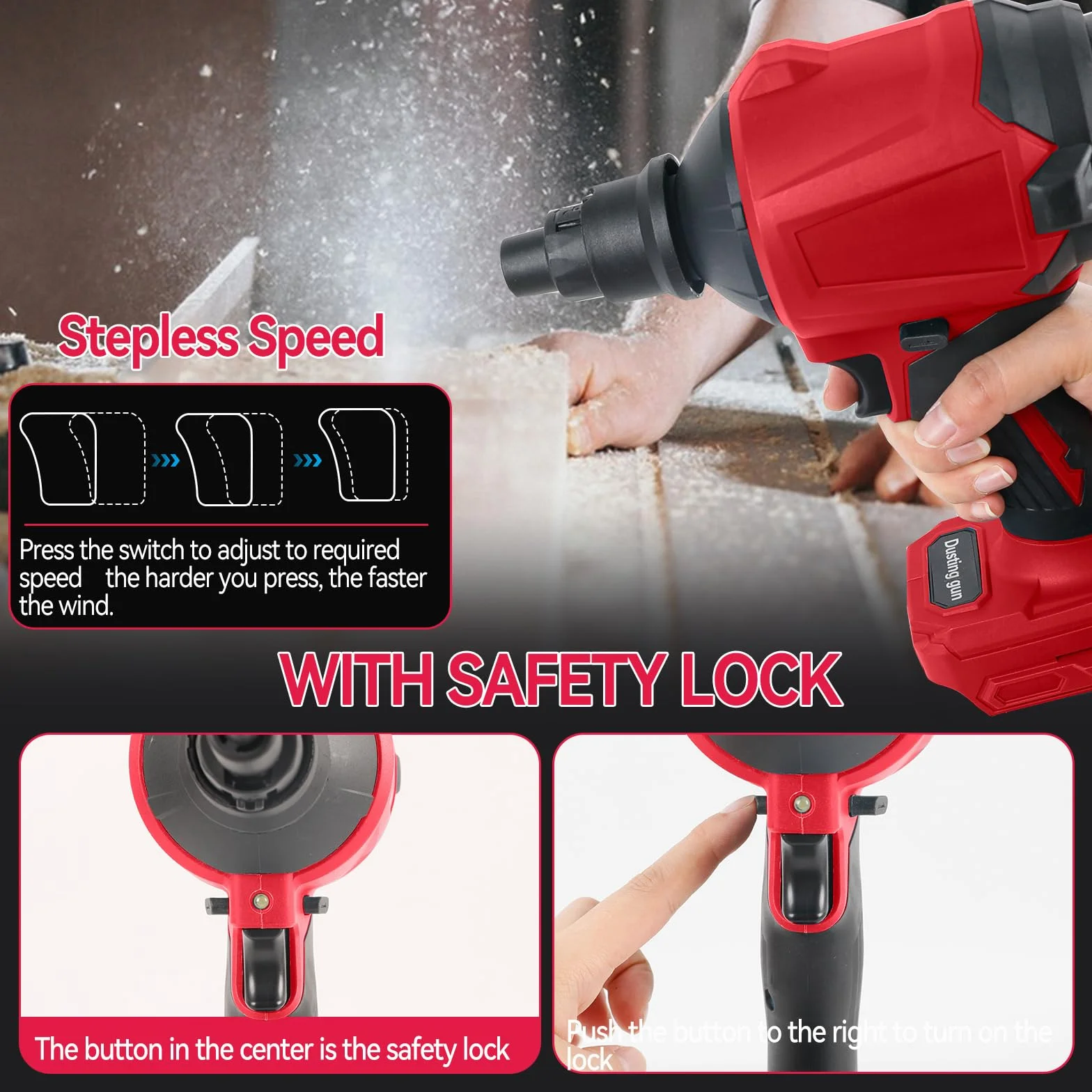 Souffleur sans fil pour batterie Milwaukee M18 18 V, 40 000 tr/min, 447 MPH, moteur en continu, pour atelier, maison et voiture (sans batterie)