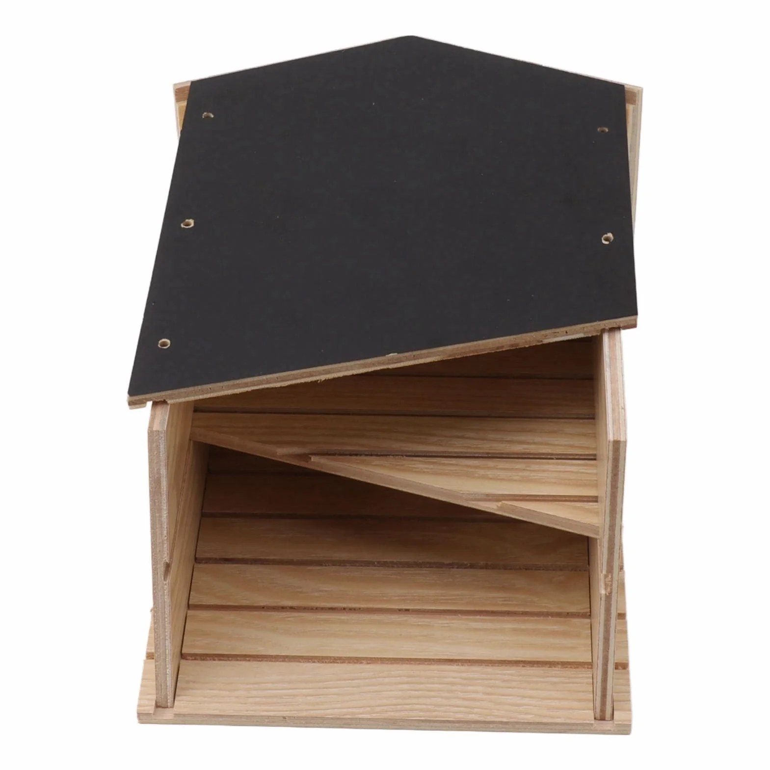 Bewinner Maison de Chauve-Souris Bois Composite Double Chambre Résistant aux Intempéries Étanche Intérieur Extérieur