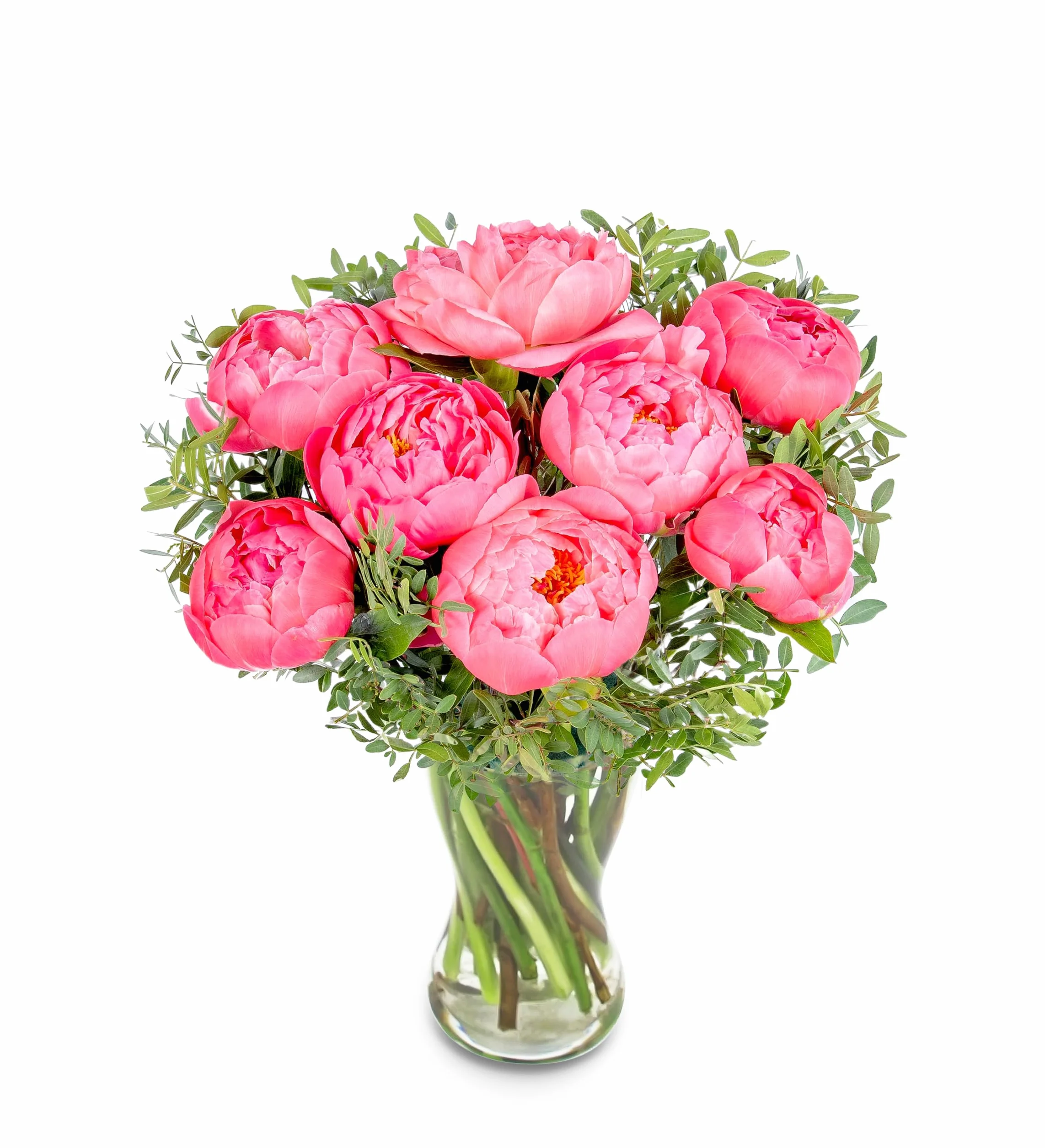 Bouquet de Pivoines Fraîches Livré à la Main - Composition Florale Élégante avec Expédition le Lendemain