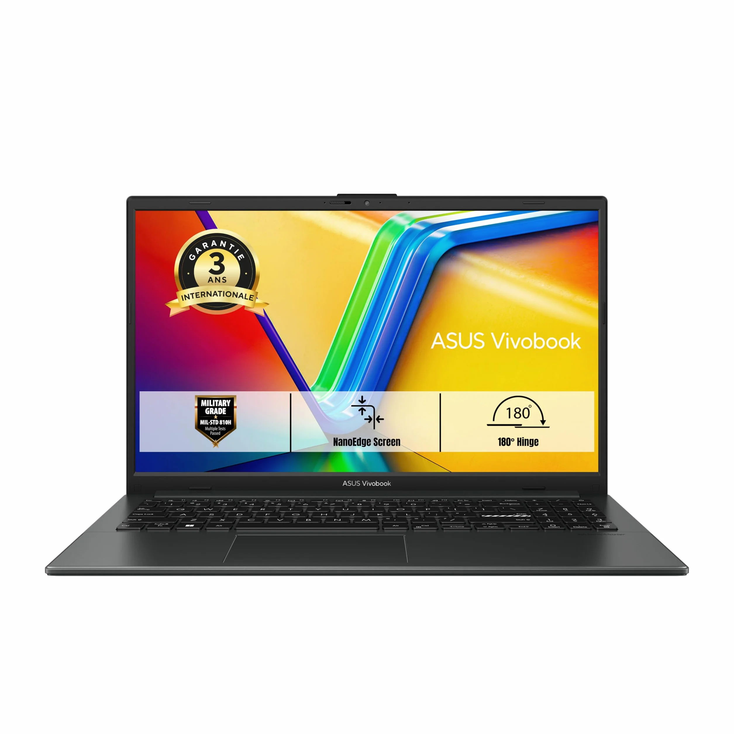 ASUS Vivobook Go 15 15.6 Pouces FHD PC Portable AMD R5 7520U 16GB LPDDR5 512GB SSD Windows 11 Clavier AZERTY