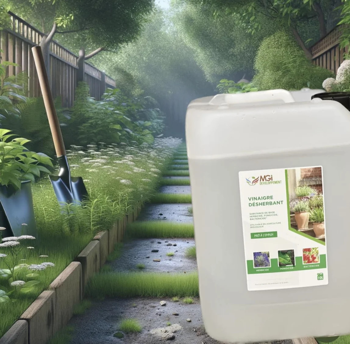 Vinaigre 10 L Désherbant Naturel Nettoyant Détartrant Multi-Usages Agriculture Biologique Fabriqué France