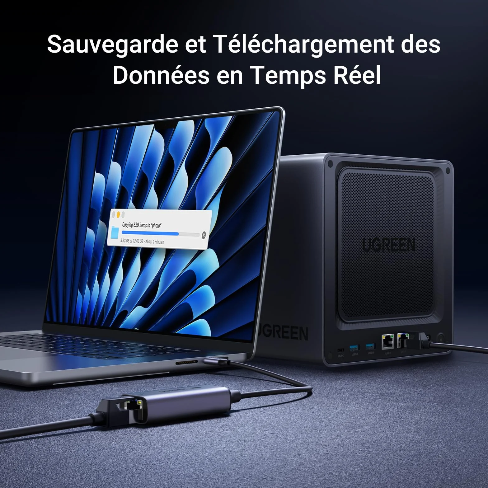 UGREEN Adaptateur USB C vers RJ45 Ethernet 2.5 Gigabit Réseau LAN