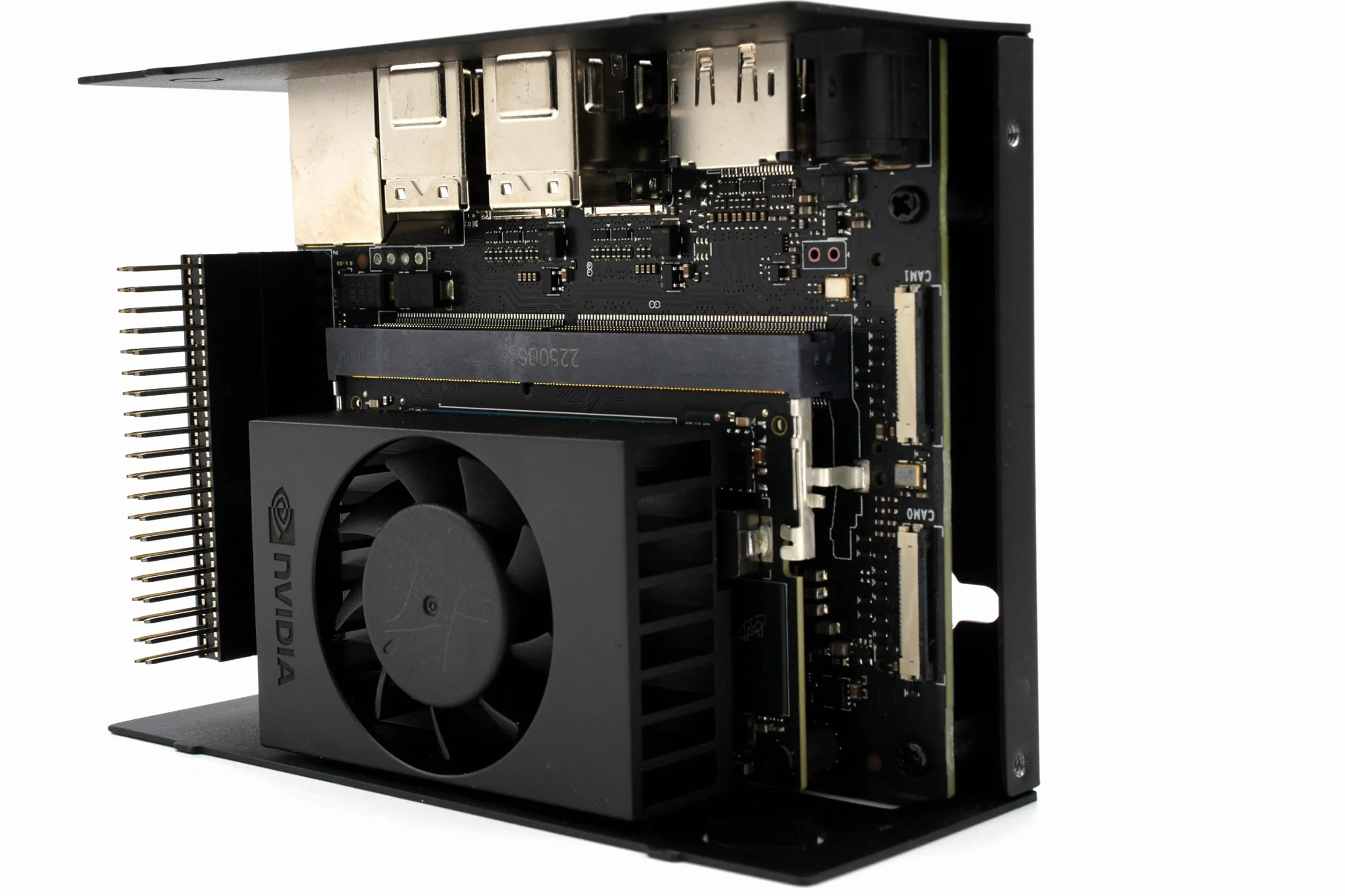 KKSB Jetson Orin Nano Super Developer Kit Case - Boîtier aluminium ventilation support VESA