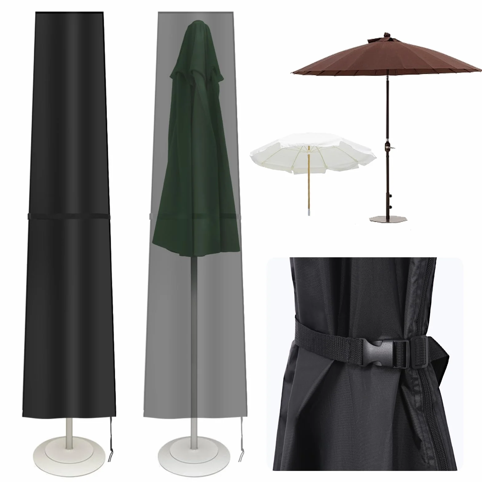 Housse de protection étanche parasol Yoxovo 210D Ø 2/3 m déporté